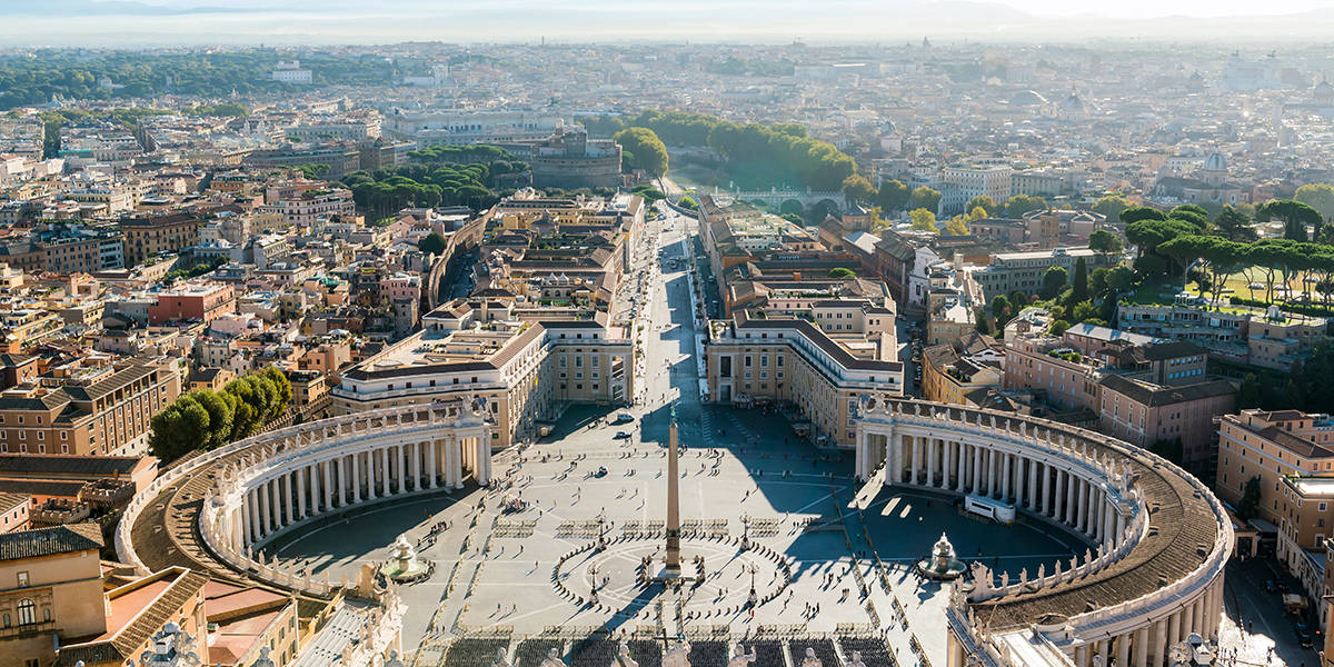 Sunny Day In Vatican City Background