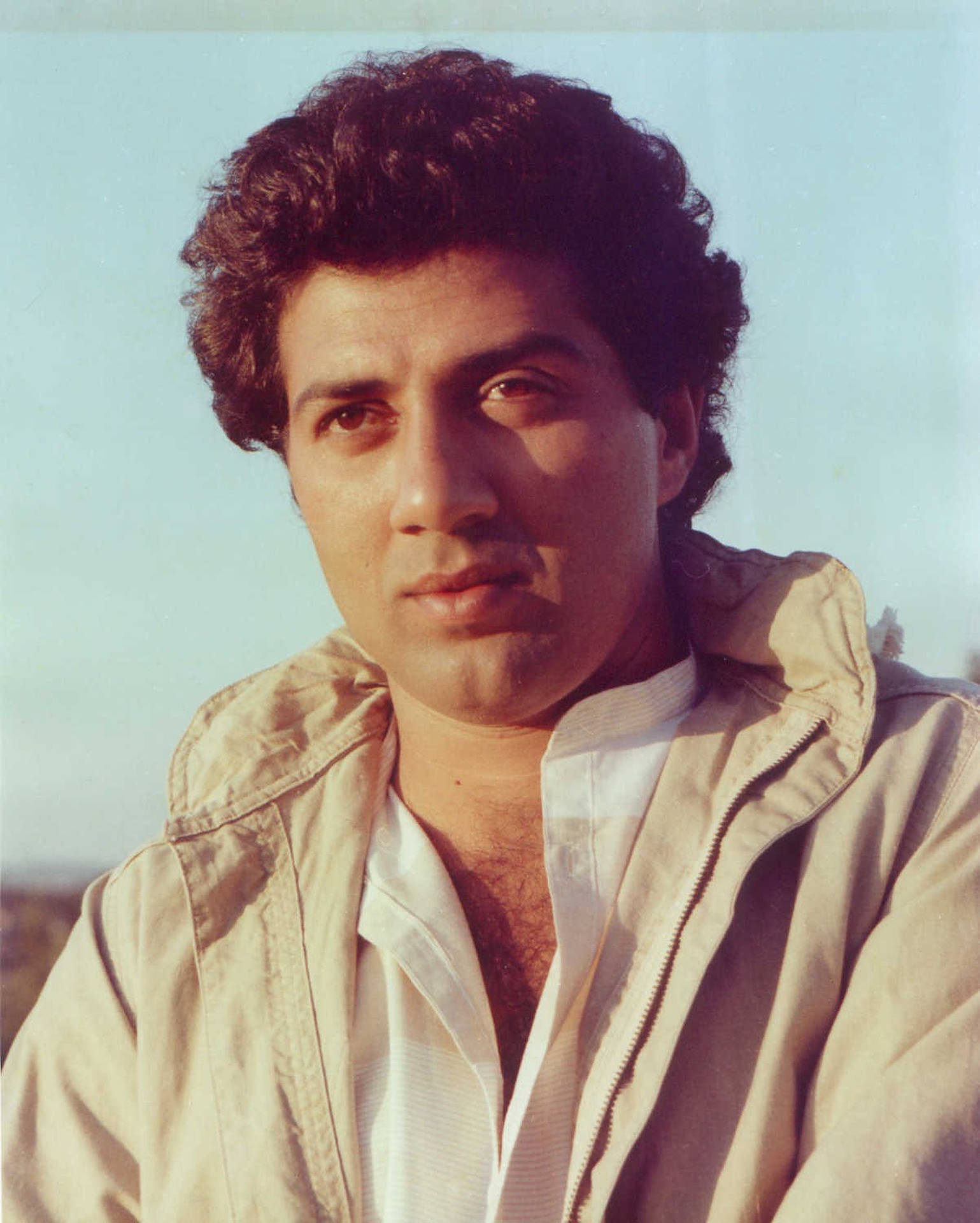 Sunny Deol In Sepia Background