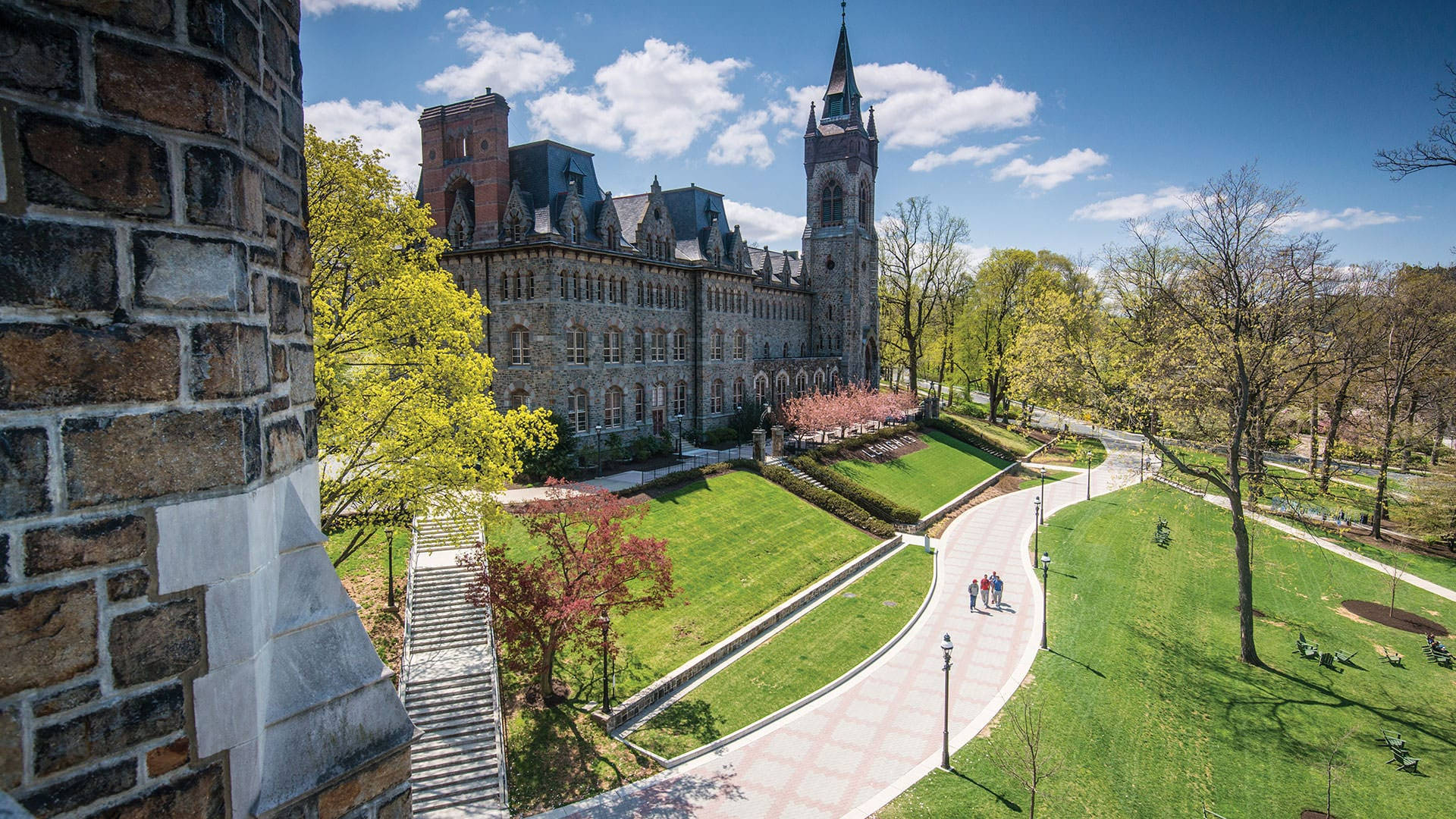 Sunny Lehigh University Center Tower Background