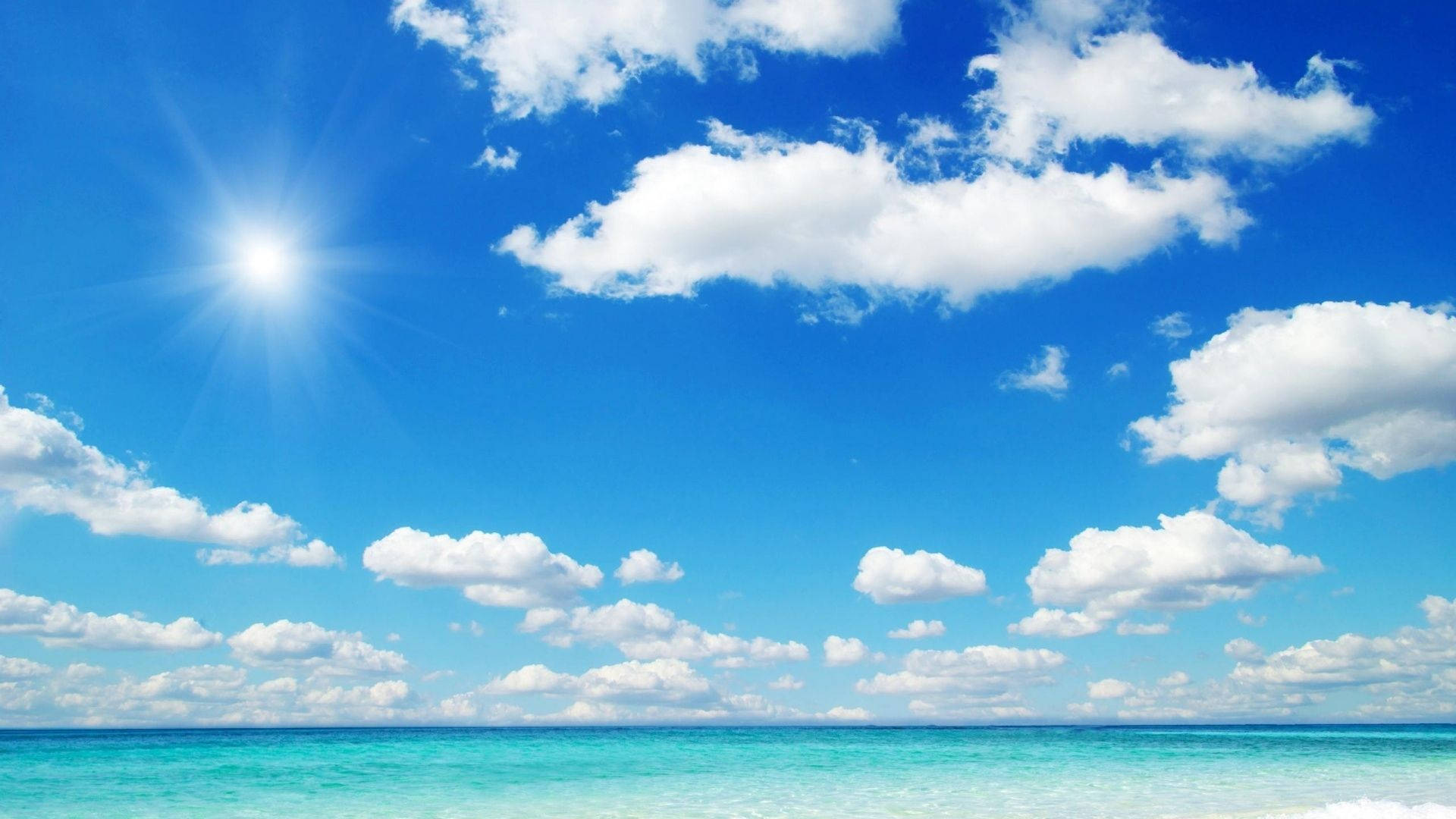 Sunny Sky View Background