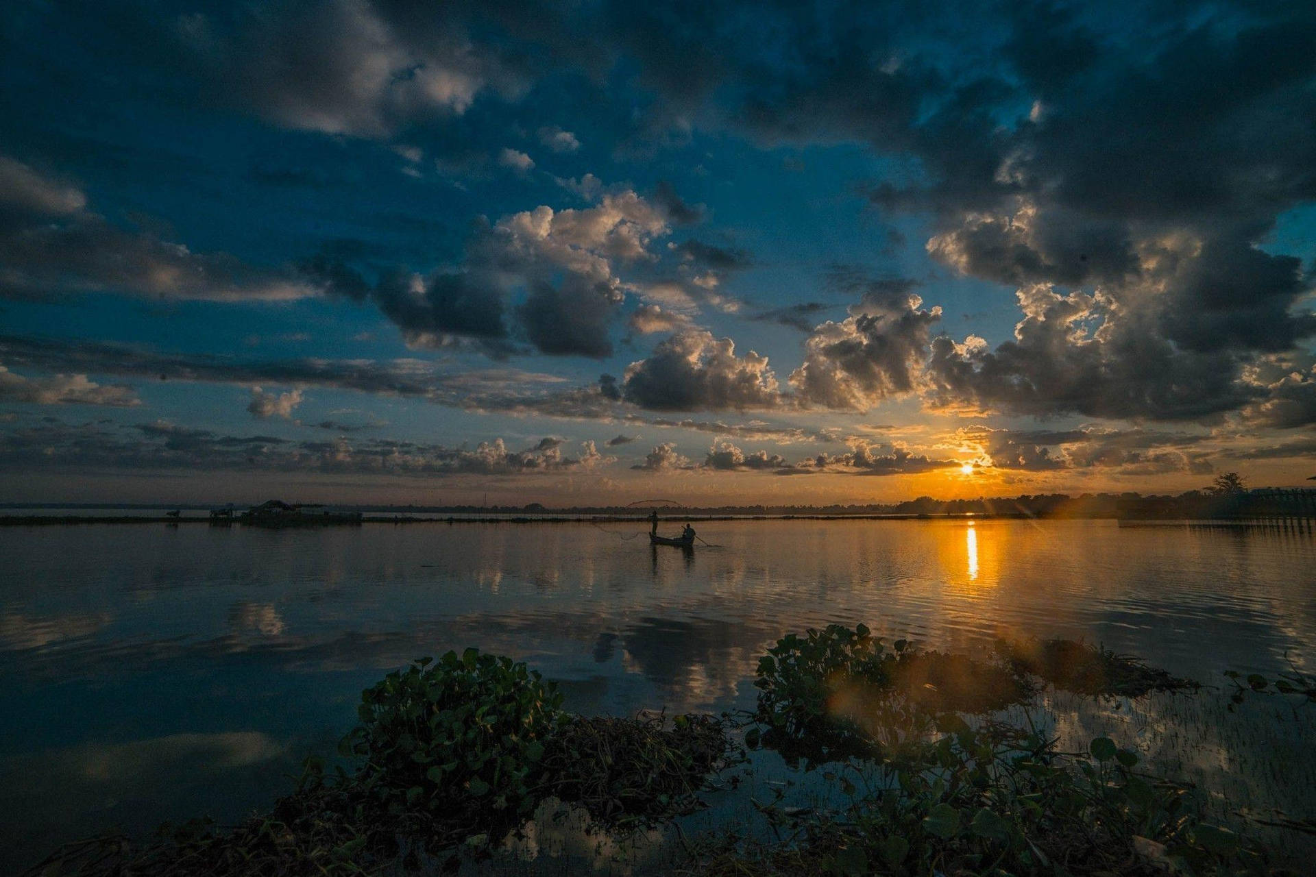 Sunrise At Burma Beach Background