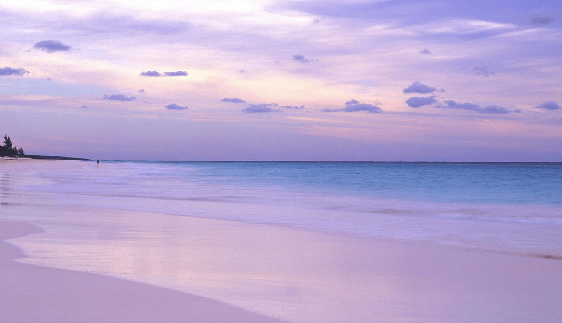 Sunrise At Pastel Beach Background