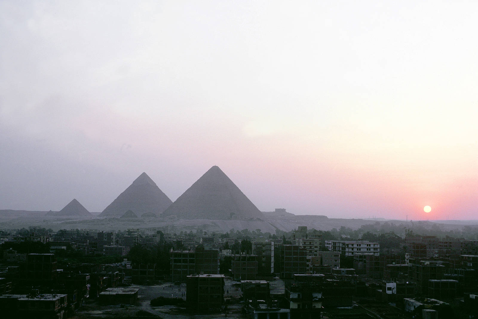 Sunrise In Cairo Egypt Background