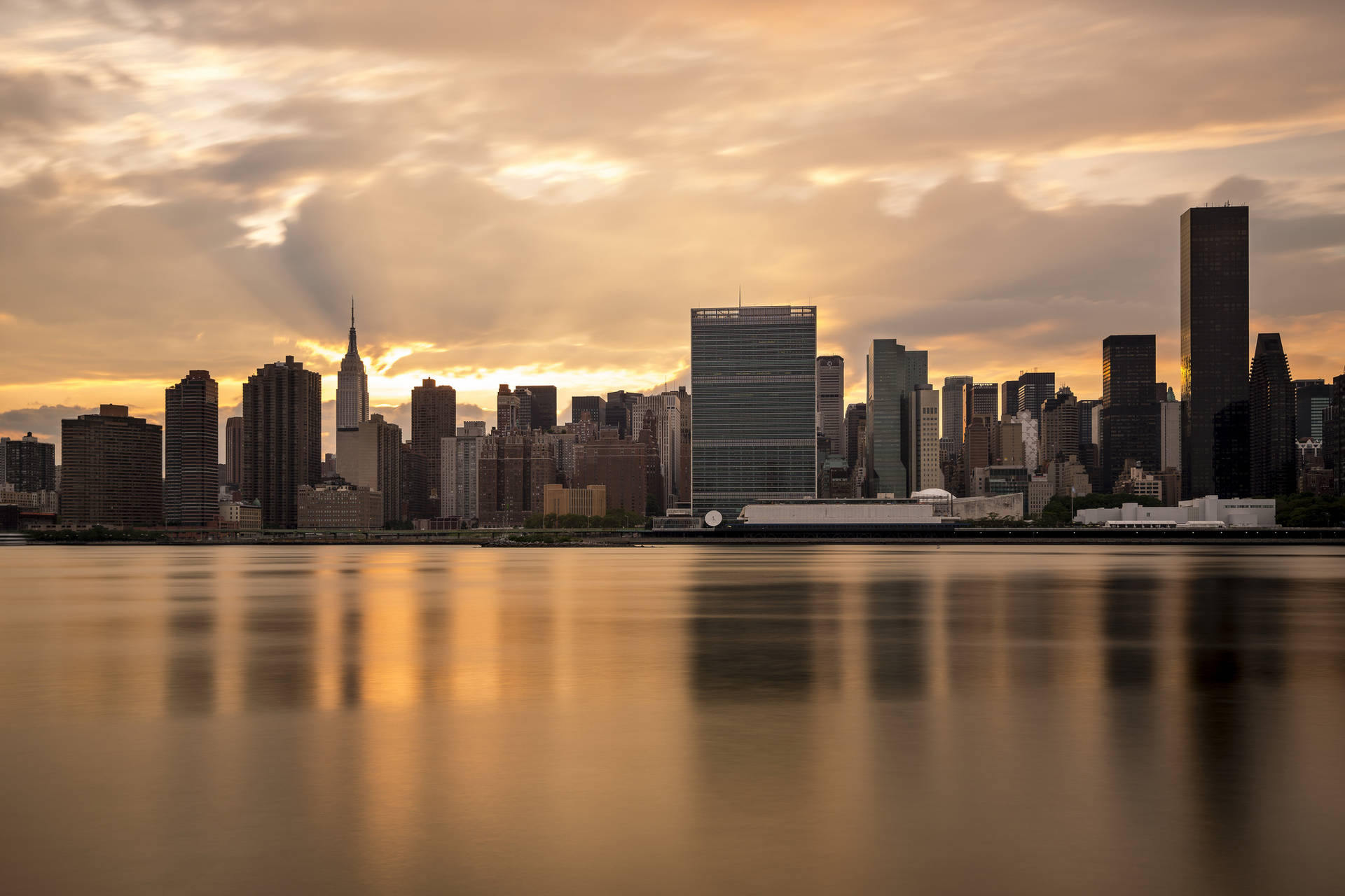 Sunrise In New York Hd Background