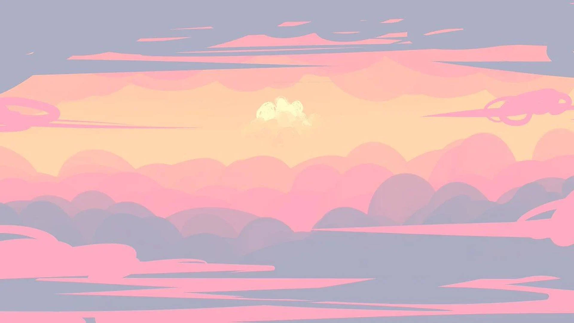 Sunrise Pastel Clouds Background Background