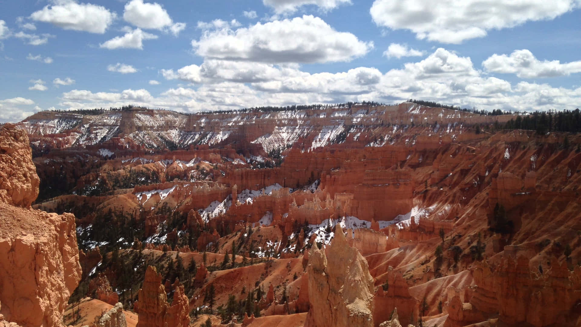 Sunrise Point Bryce Canyon National Park Vantage Point Background