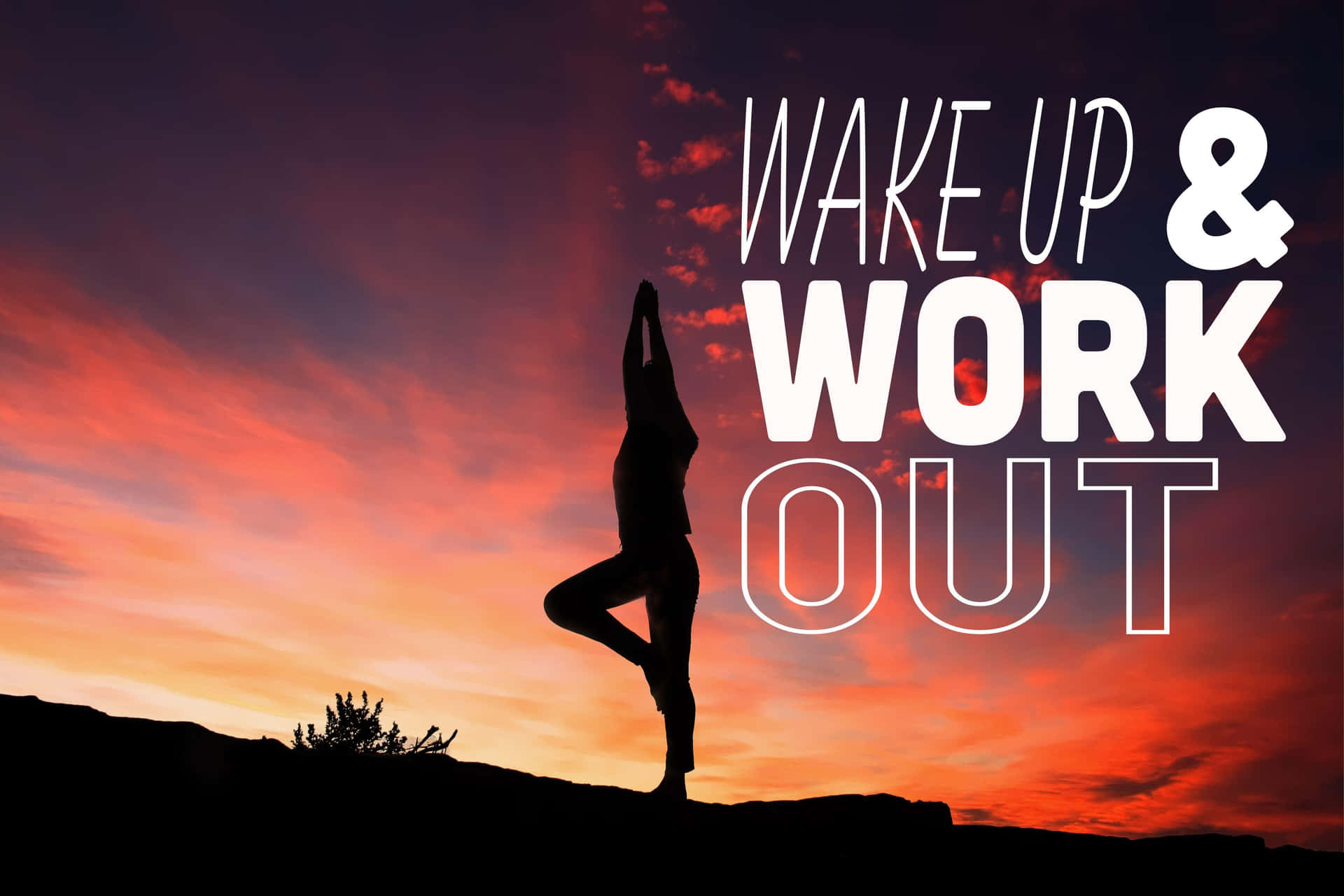 Sunrise Yoga Inspiration Background