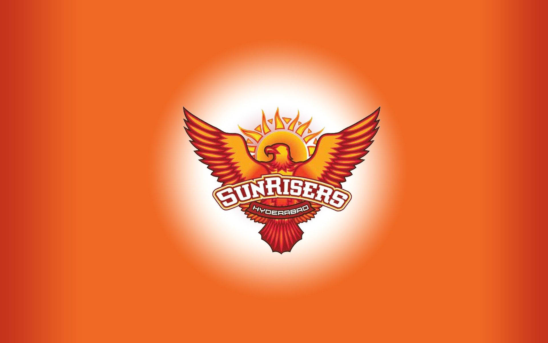 Sunrisers Hyderabad Orange And White Logo Background