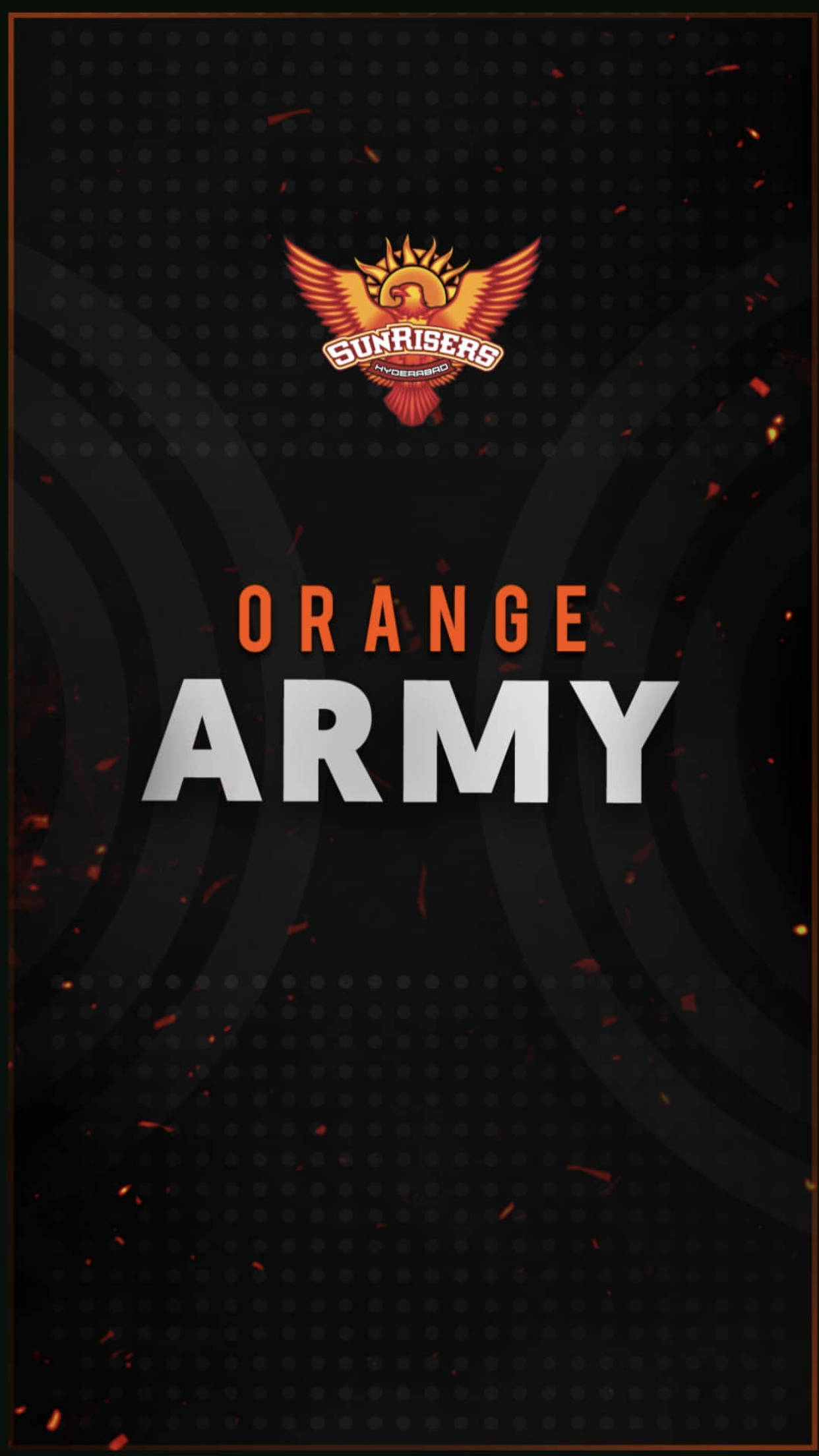 Sunrisers Hyderabad Orange Army Logo Background