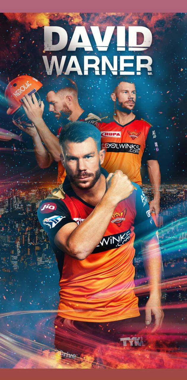 Sunrisers Hyderabad Player David Warner Background