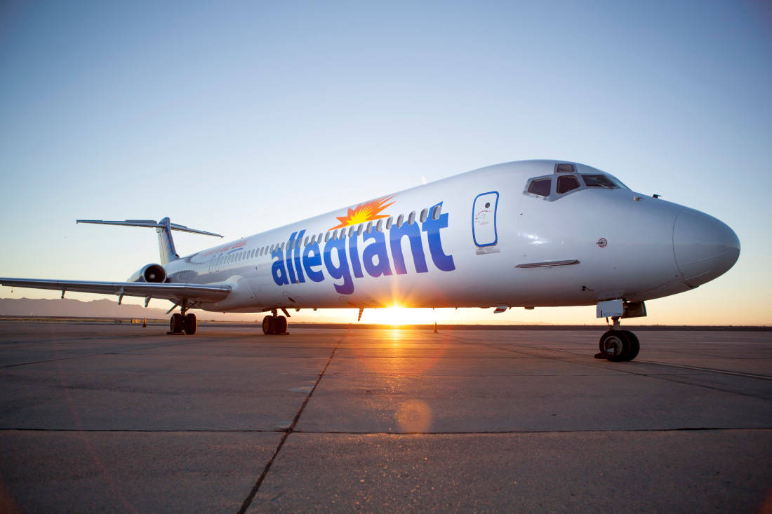 Sunset Allegiant Air Background