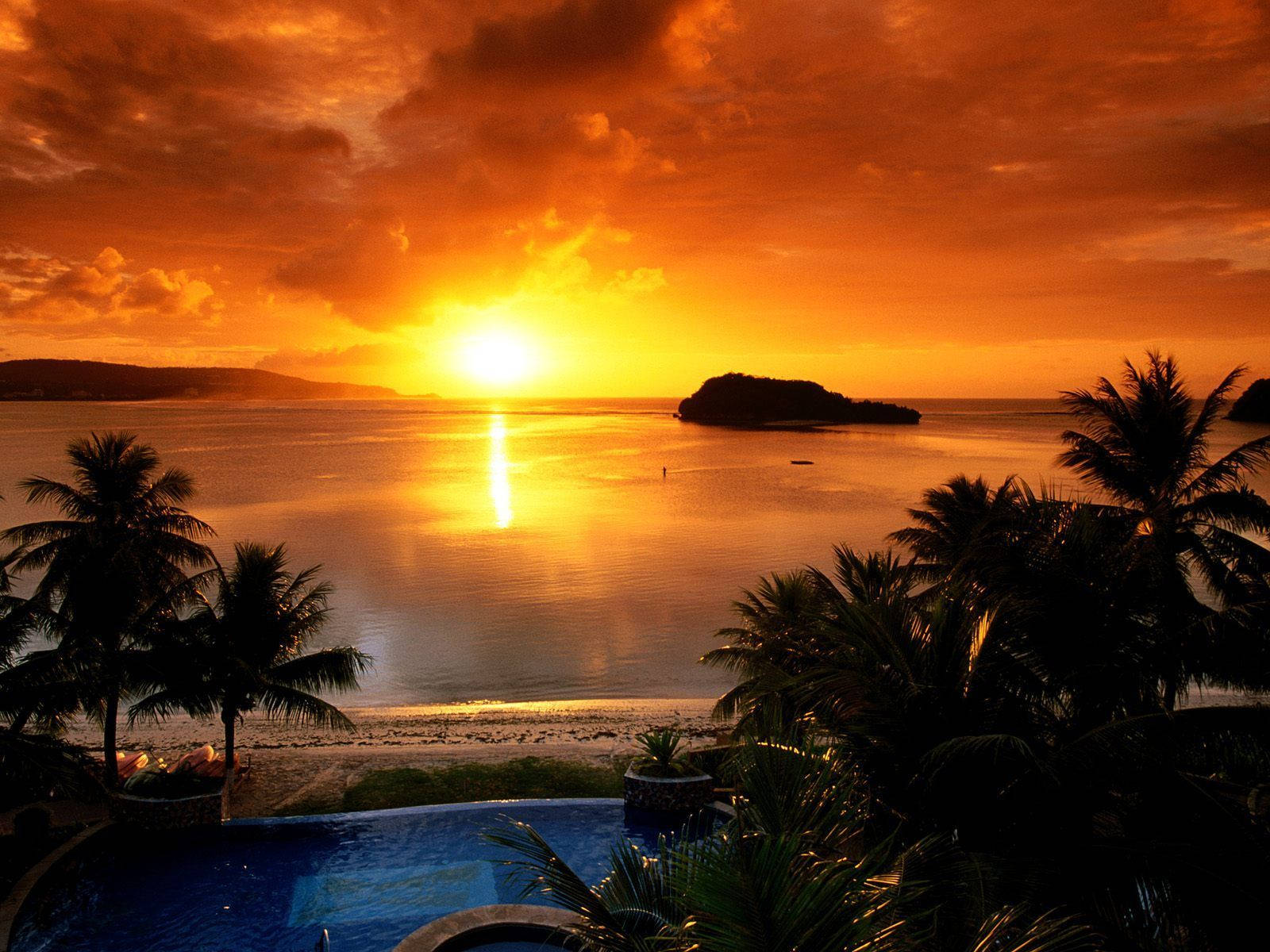Sunset At Guam