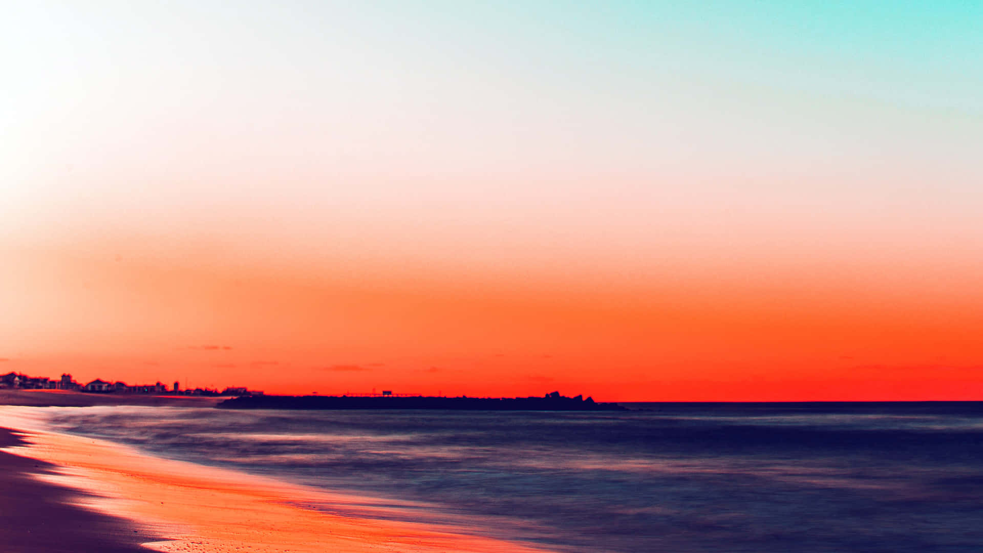 Sunset Beach Aesthetic Tumblr Background