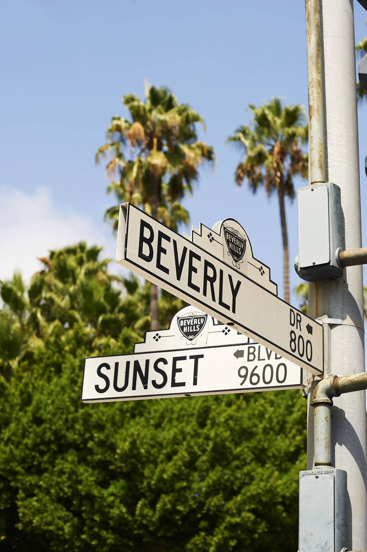 Sunset Boulevard And Beverly Drive Background