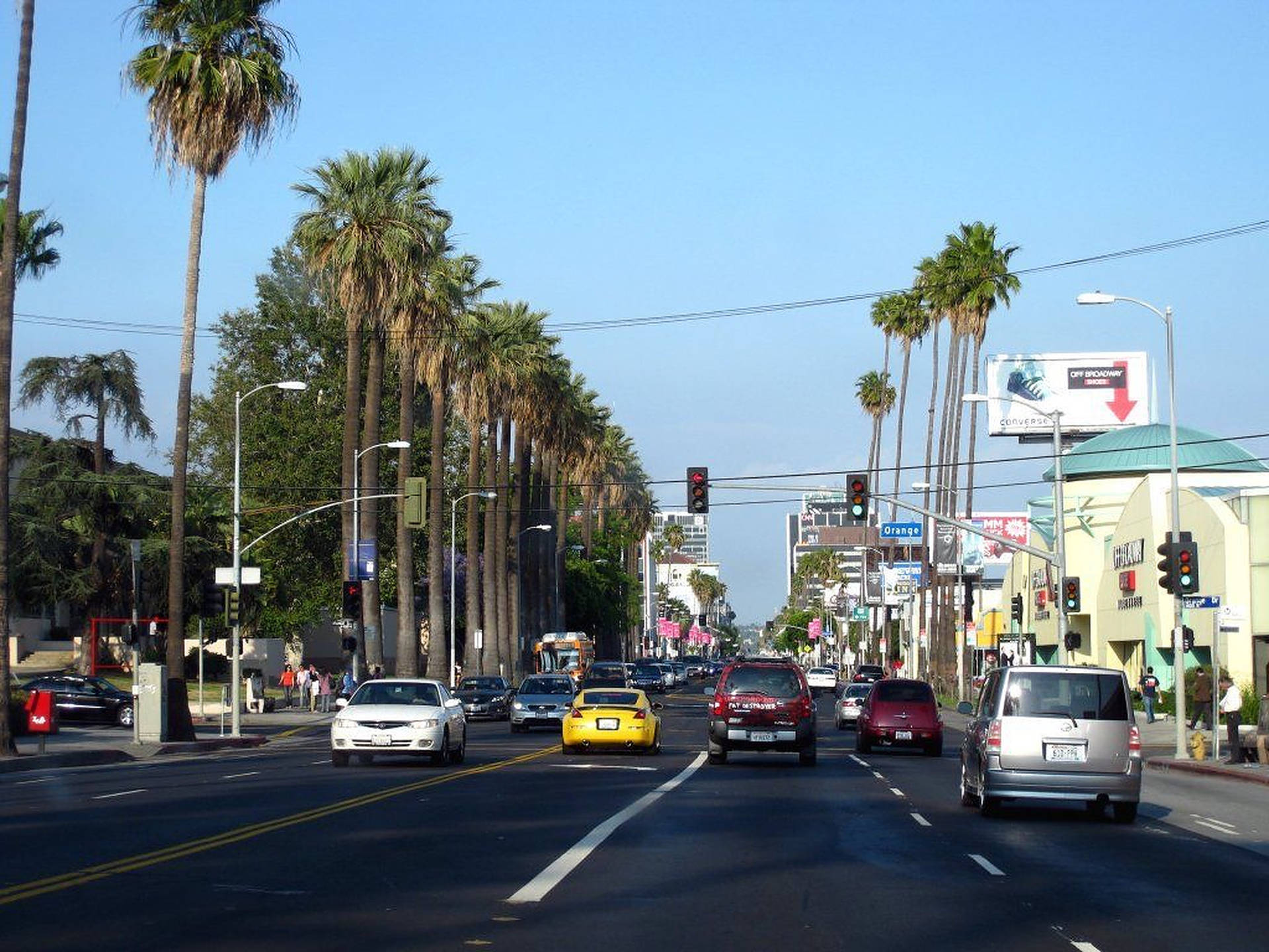 Sunset Boulevard Daytime Background