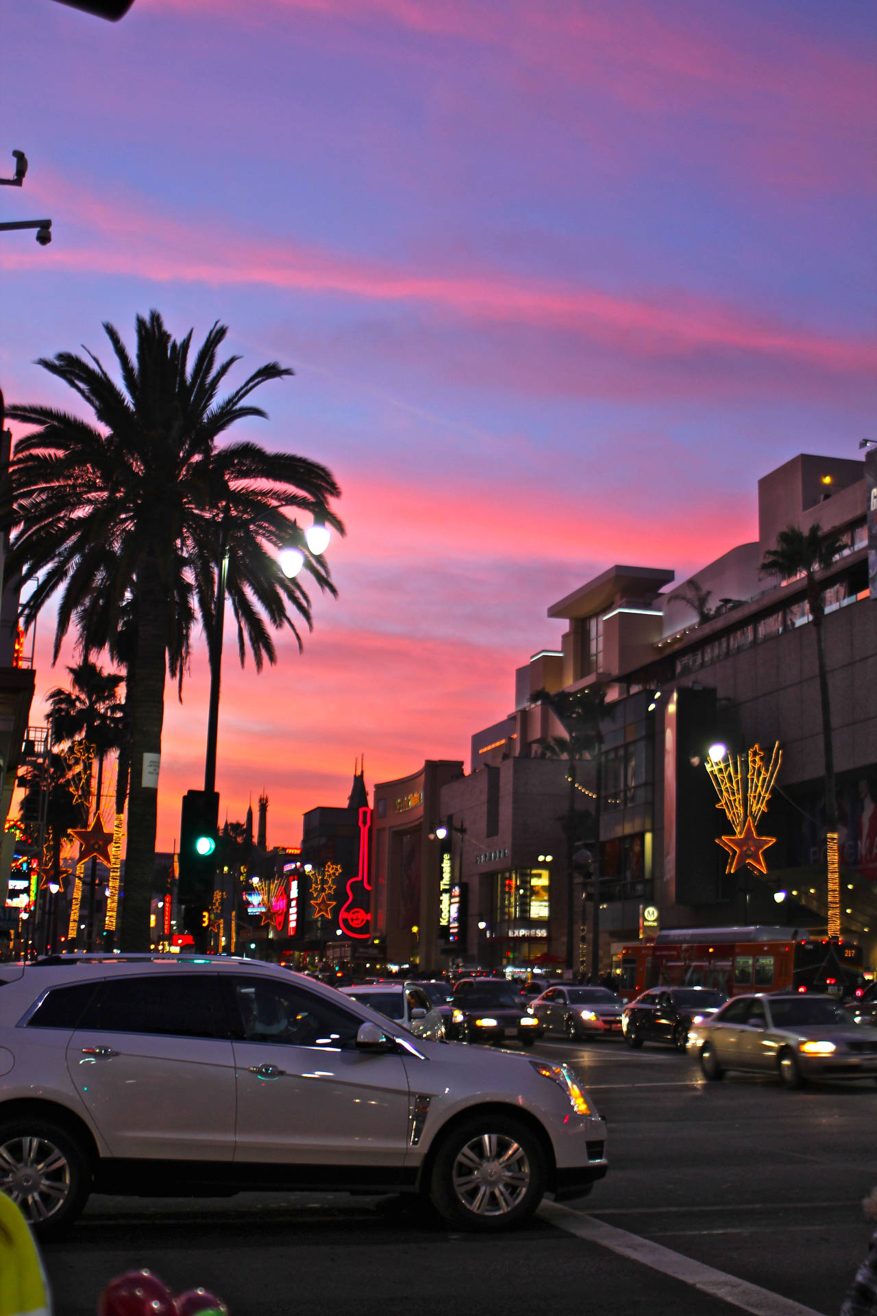 Sunset Boulevard Downtown Background