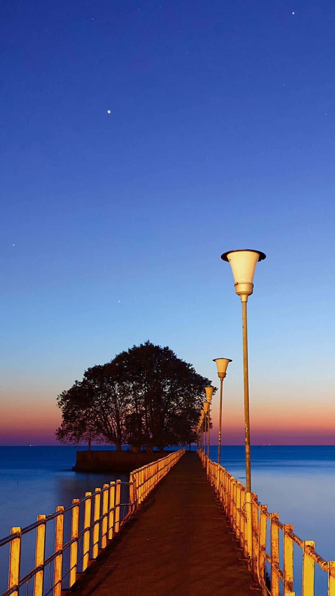Sunset Buenos Aires Dock Relaxing Iphone Background