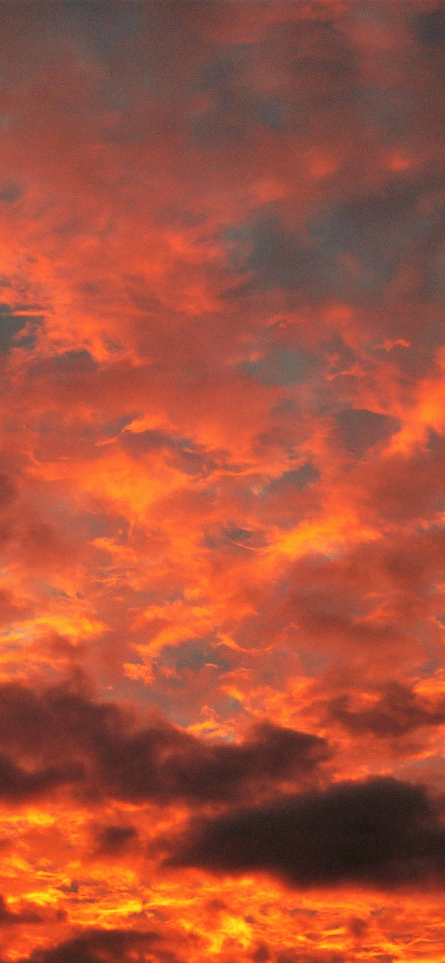 Sunset Clouds Phone Background