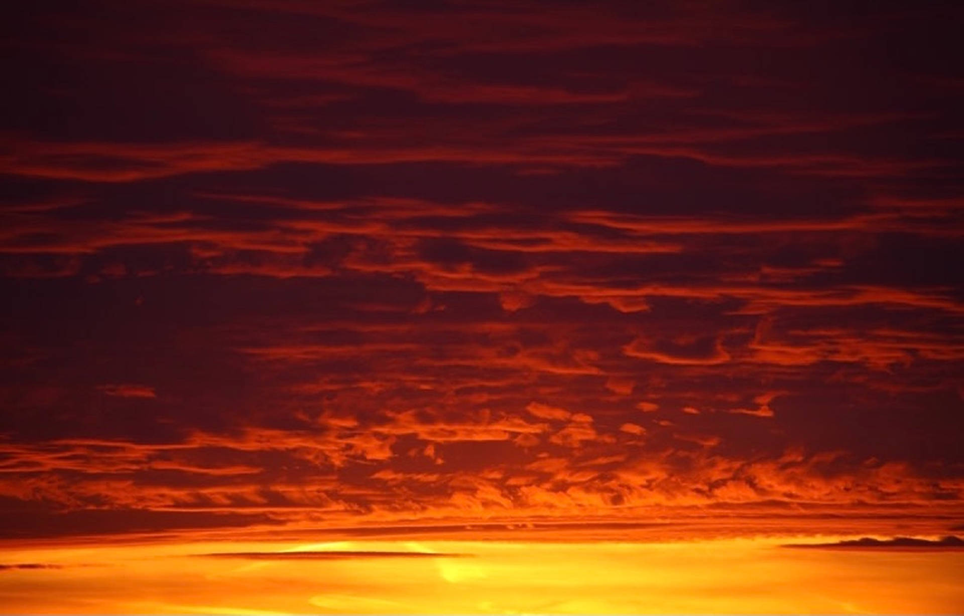 Sunset Dark Orange Sky Background