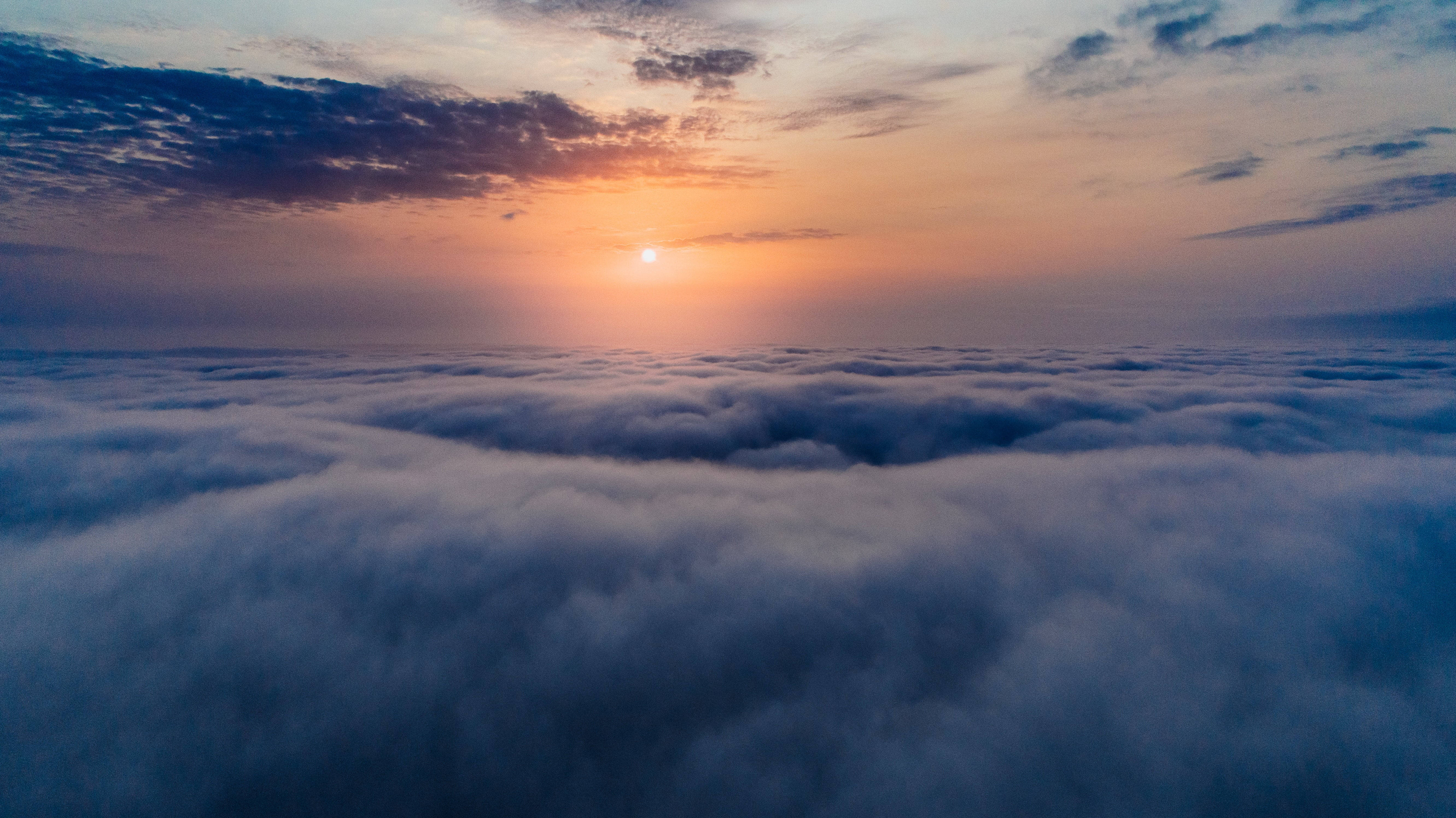 Sunset High Resolution Clouds Background