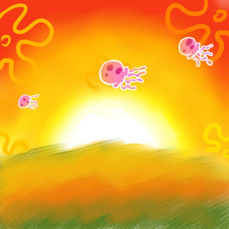 Sunset Jellyfish Fields