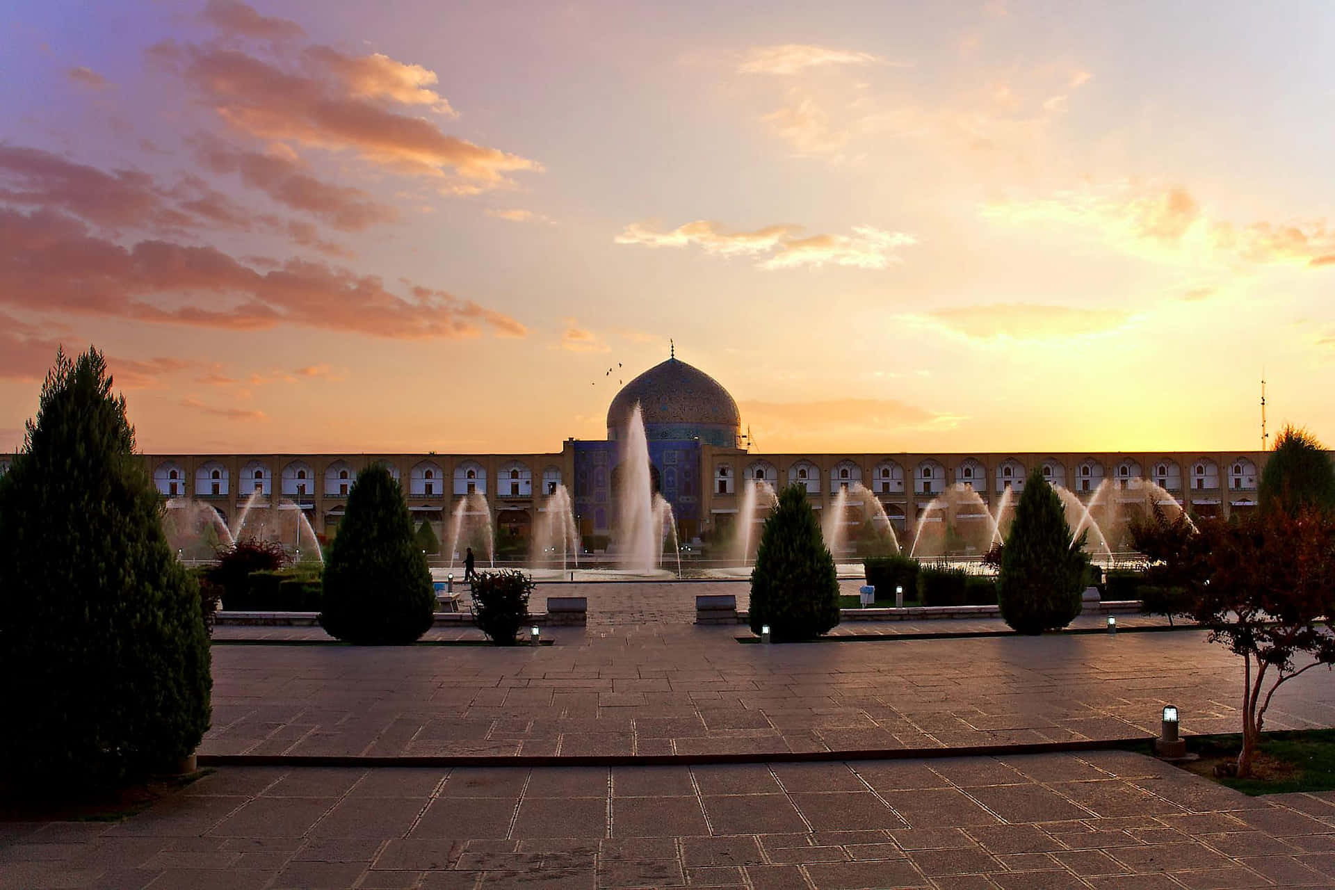 Sunset Over Isfahan Imam Square
