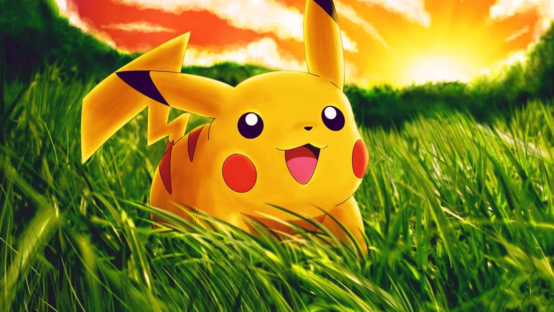 Sunset Pikachu Pokemon Aesthetic