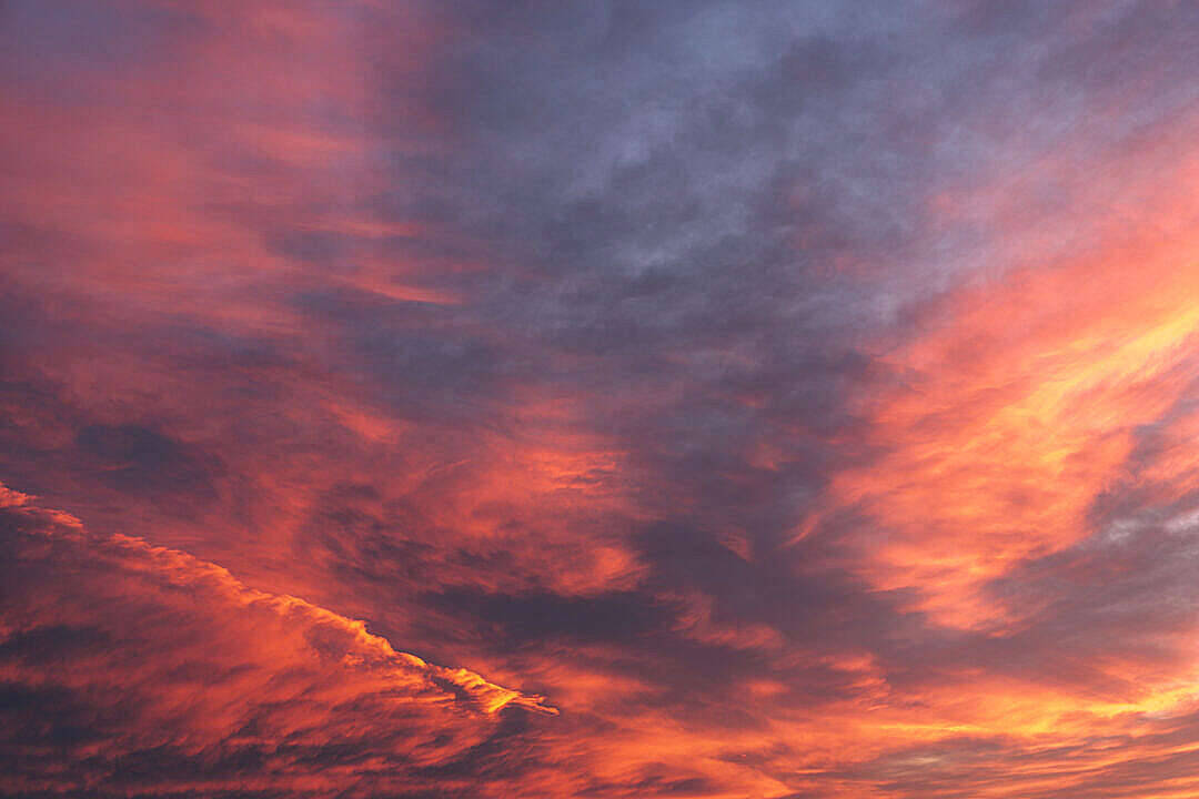 Sunset Red Clouds 4k Desktop Background