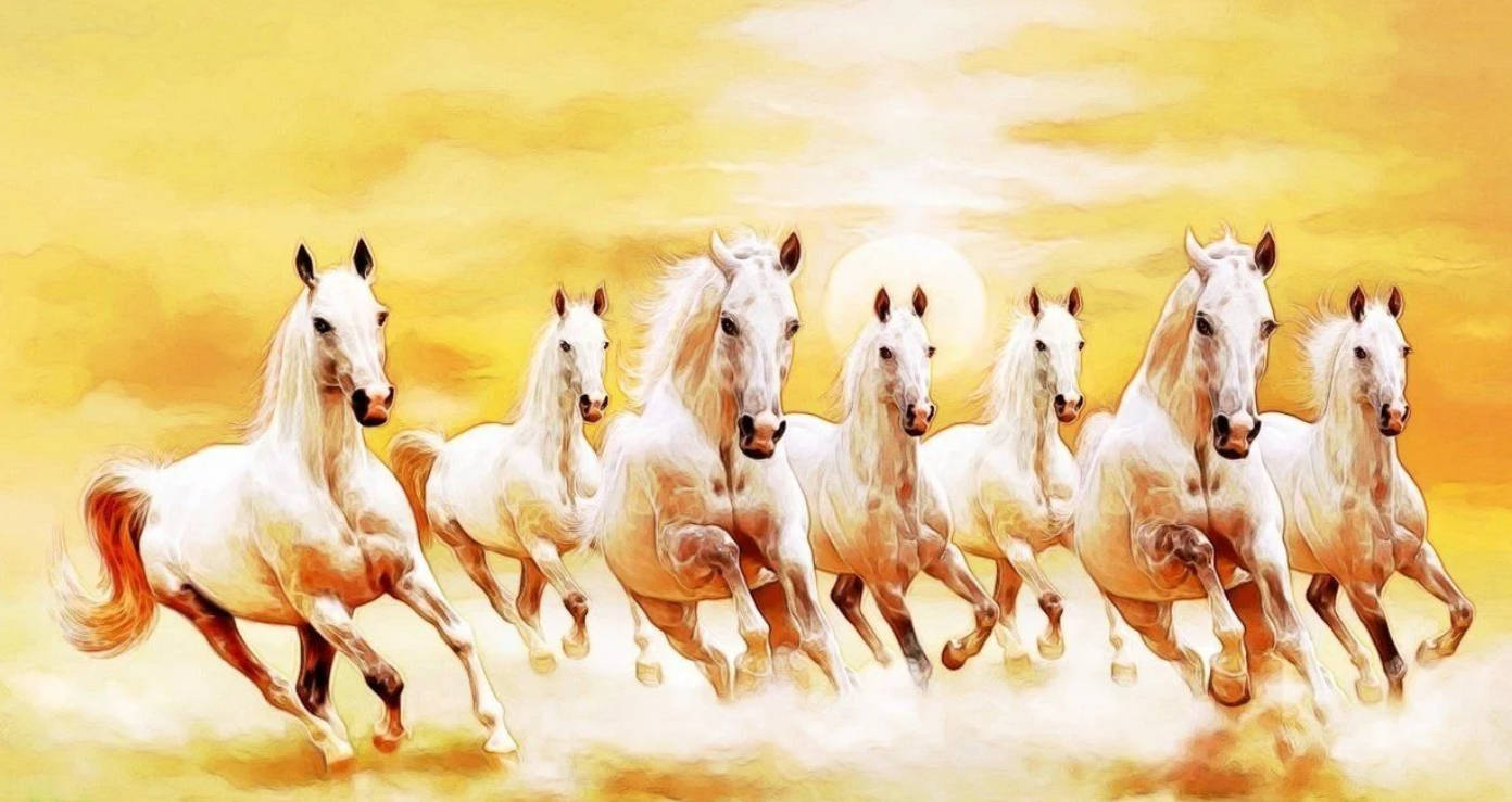 Sunset Seven Horses
