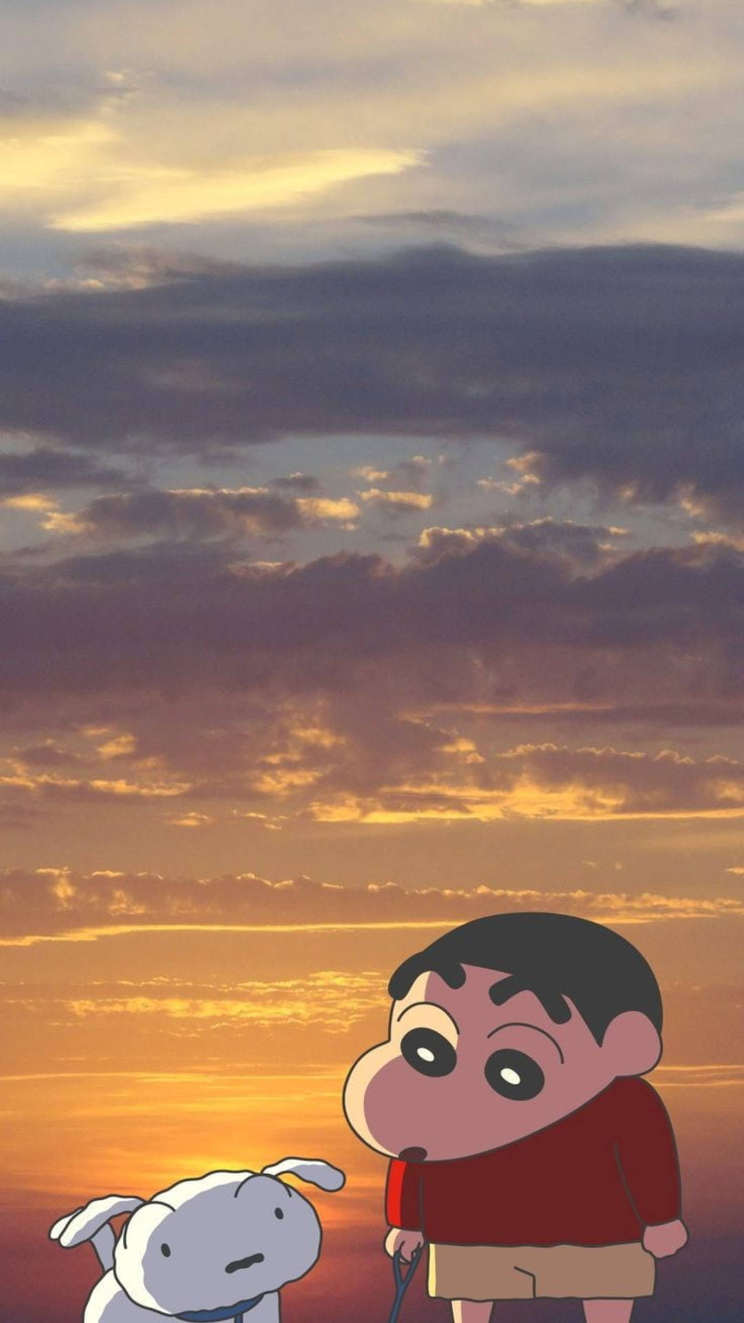Sunset Shiro And Shinchan Aesthetic