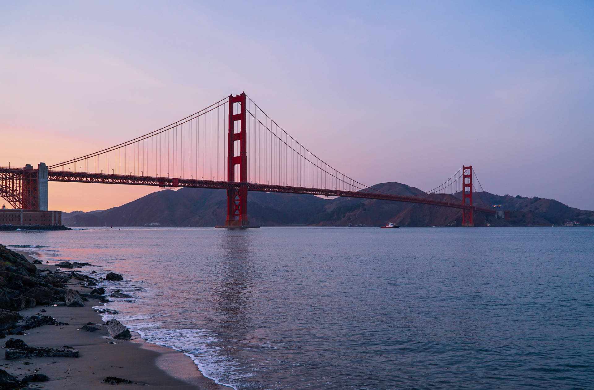 Sunset Shore San Francisco Photography Background