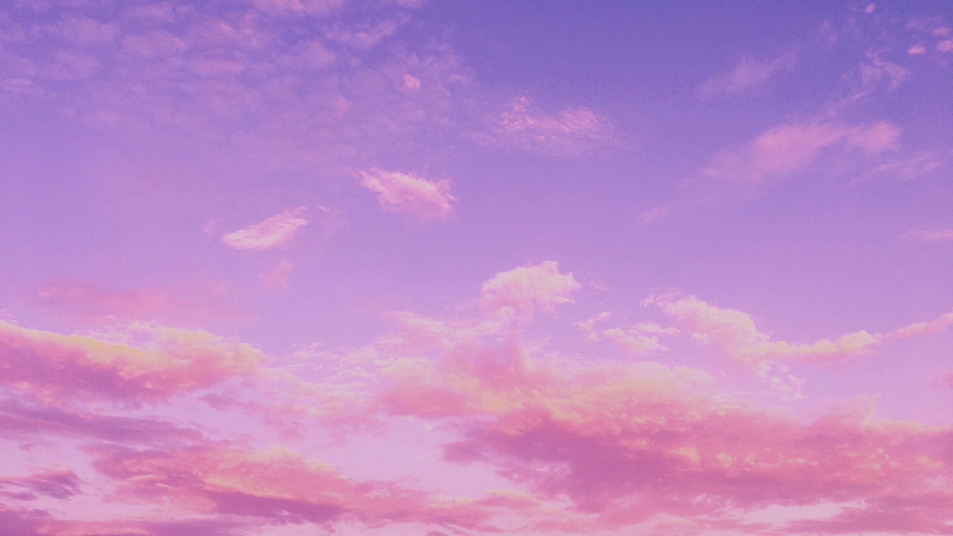 Sunset Sky Pink And Blue Background