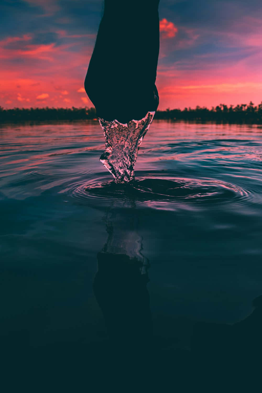 Sunset Splash Reflection.jpg Background