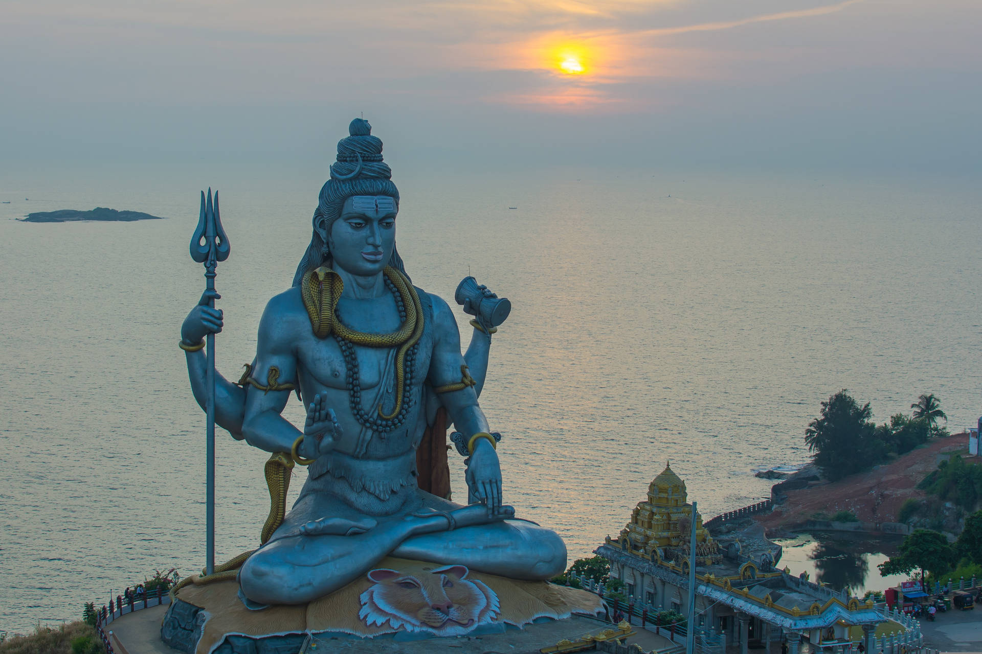 Sunsets With Lord Shiva 8k
