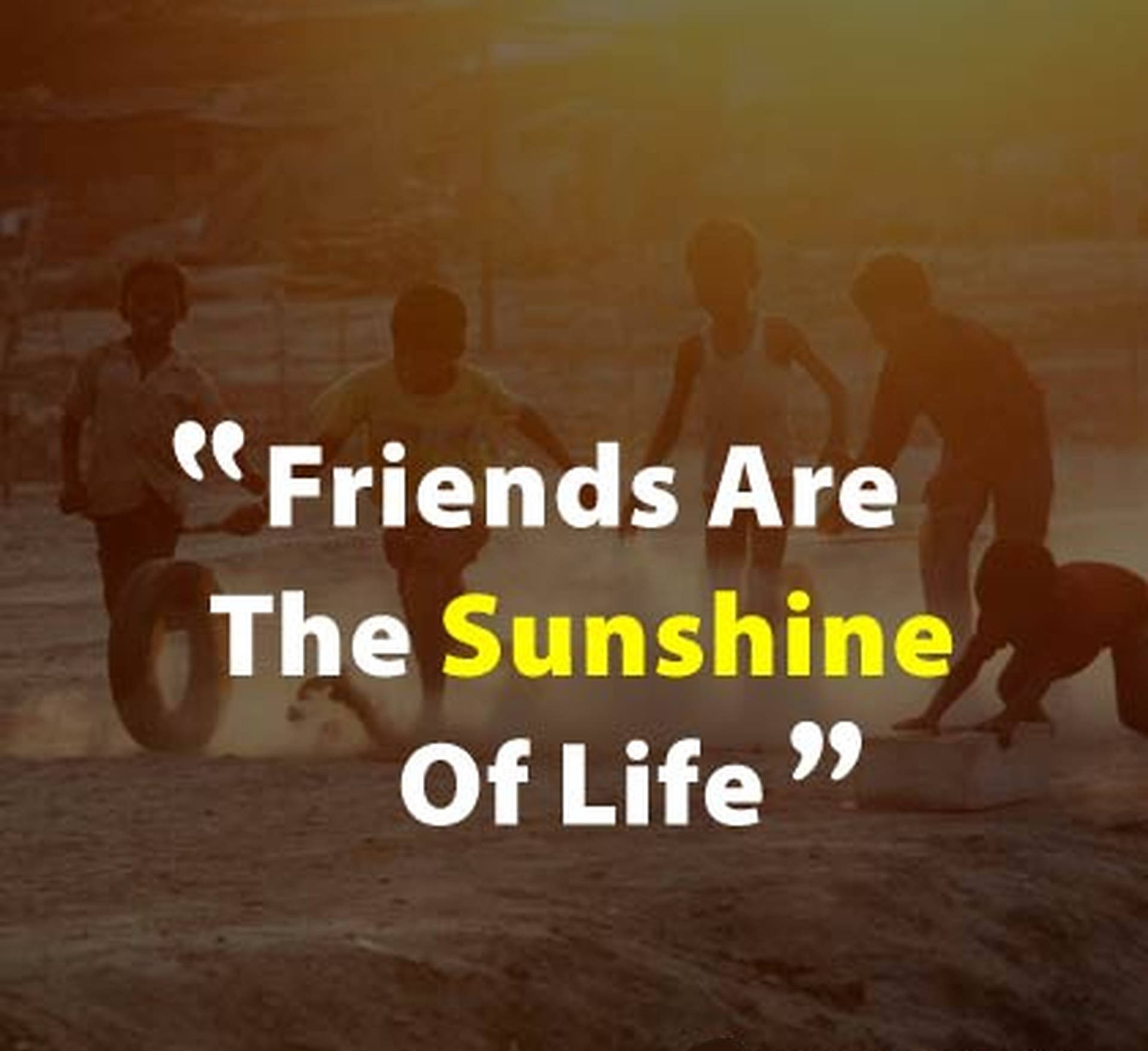 Sunshine Friendship Quotes Background