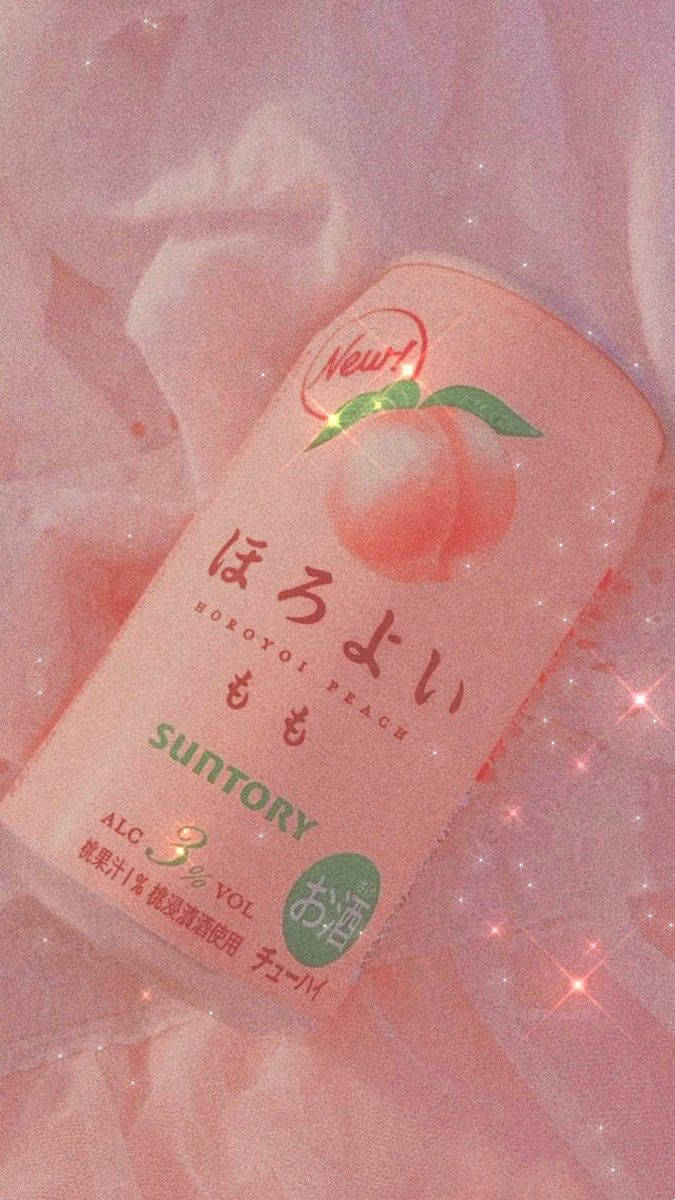 Suntory Peach Soft Aesthetic Background