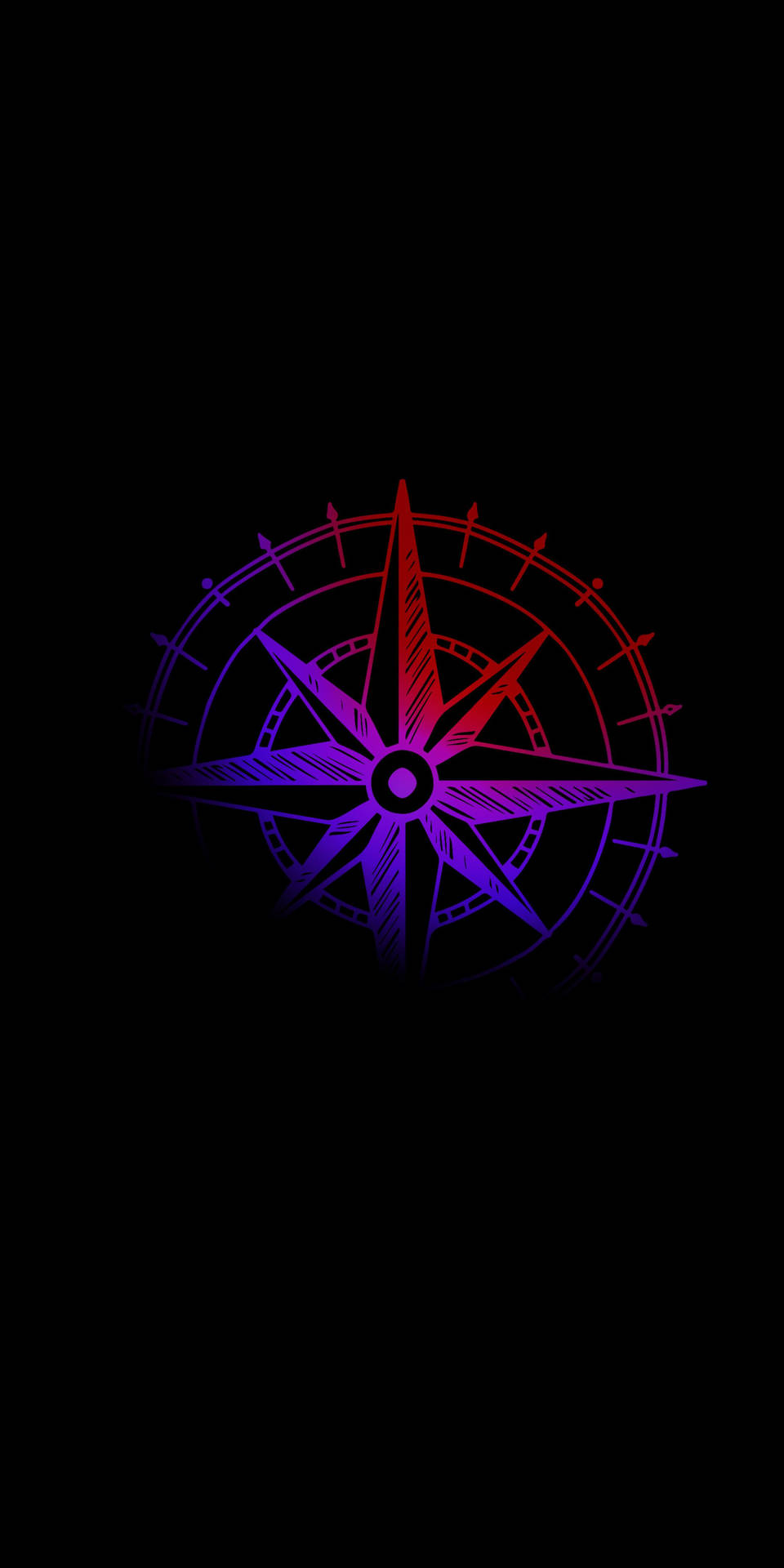 Super Amoled Red Purple Compass
