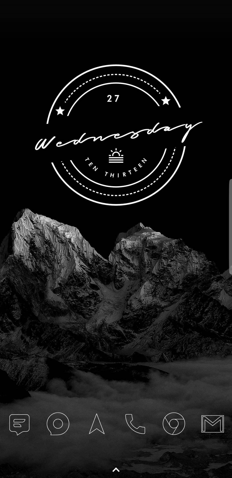Super Amoled Wednesday Mountains Background
