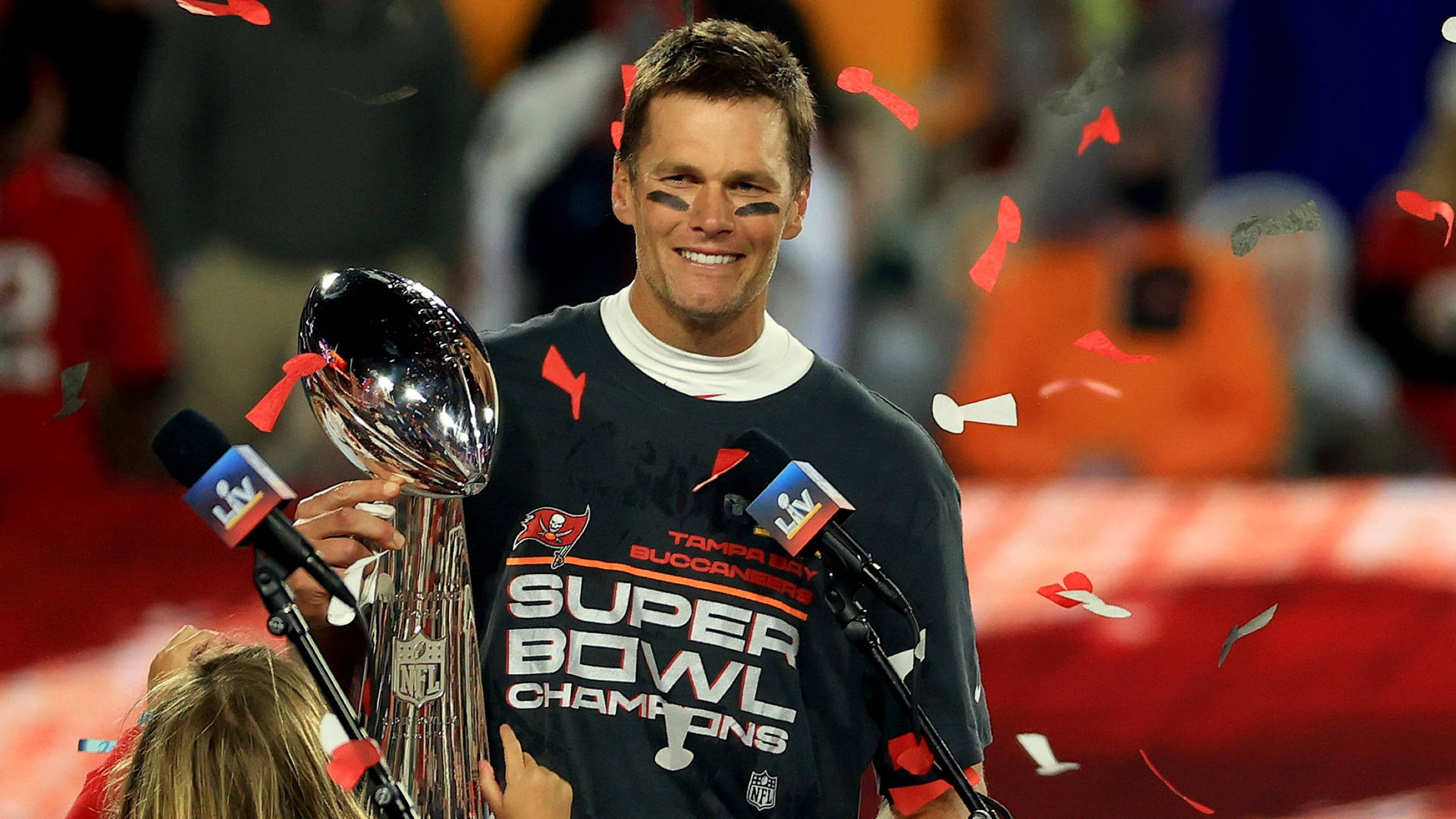 Super Bowl 2021 Winner Tom Brady Background
