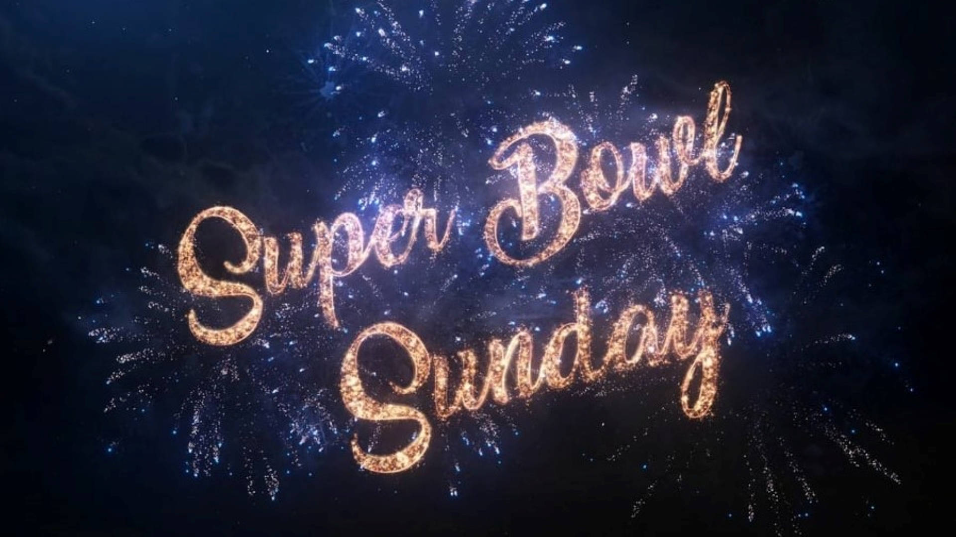 Super Bowl Sunday Firework Background
