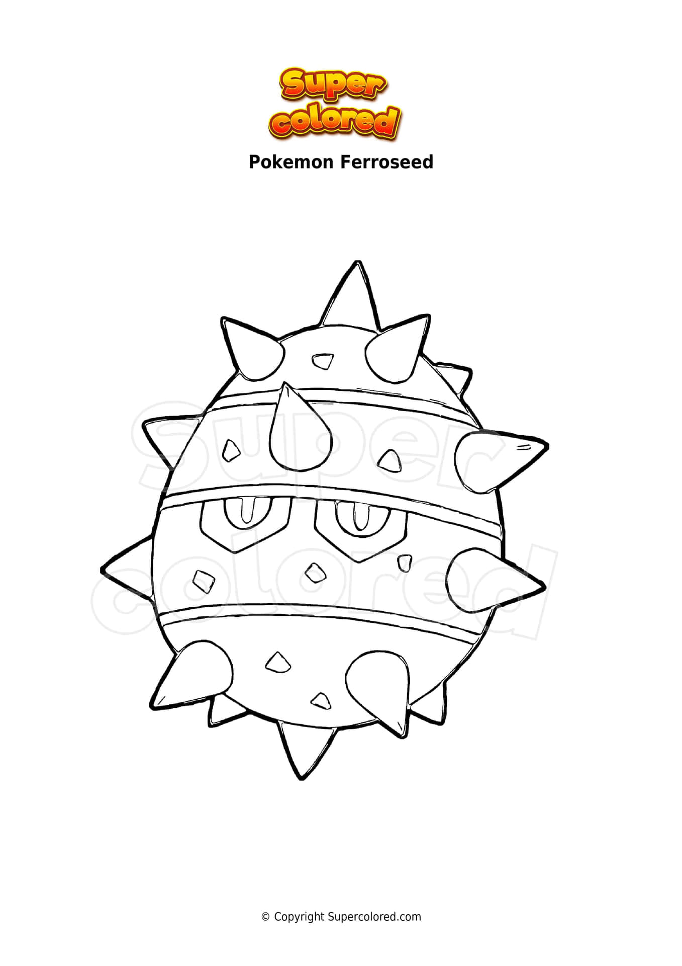 Super Colored Ferroseed Background