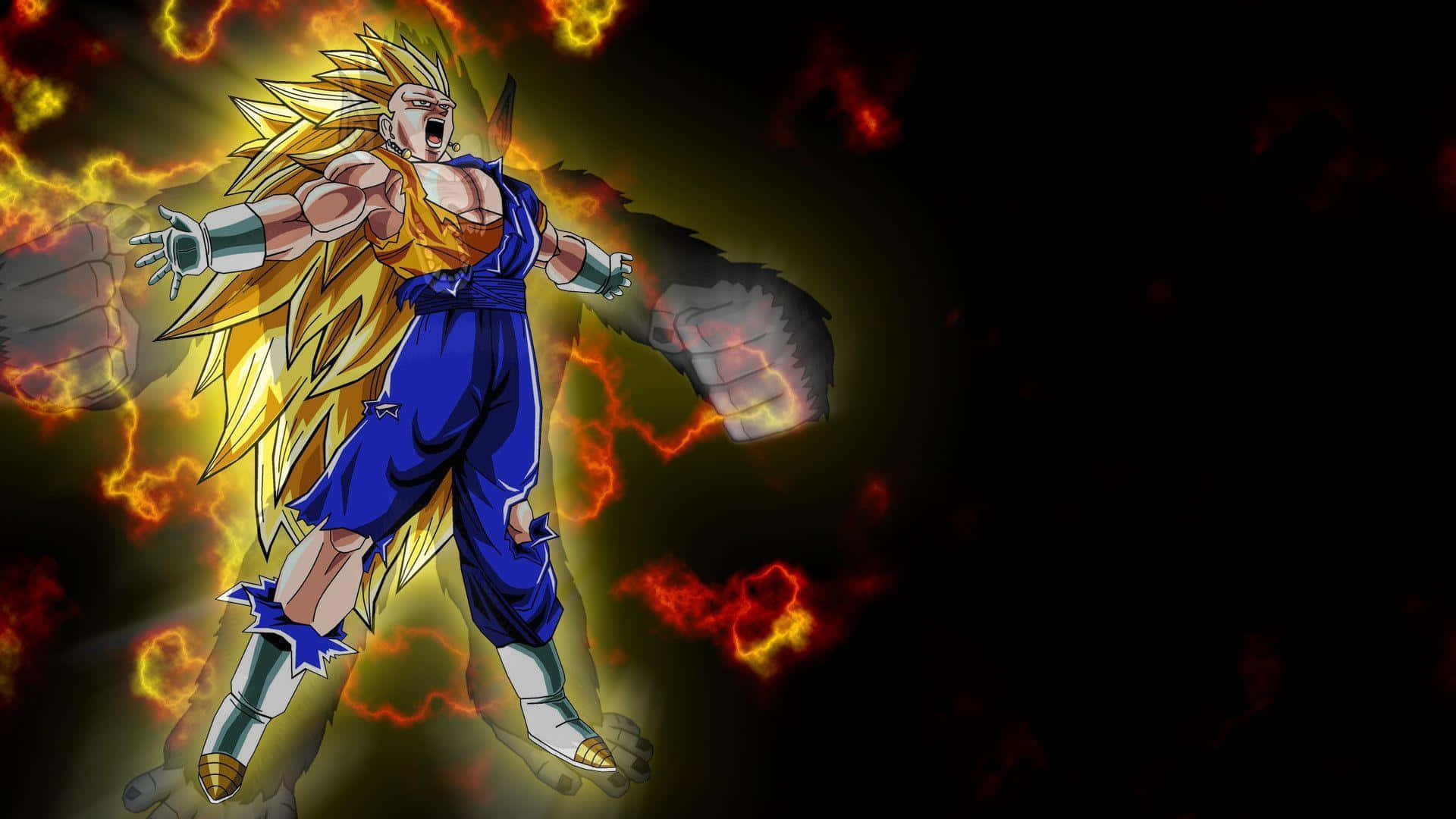 Super Cool Goku Super Saiyan 4 Background