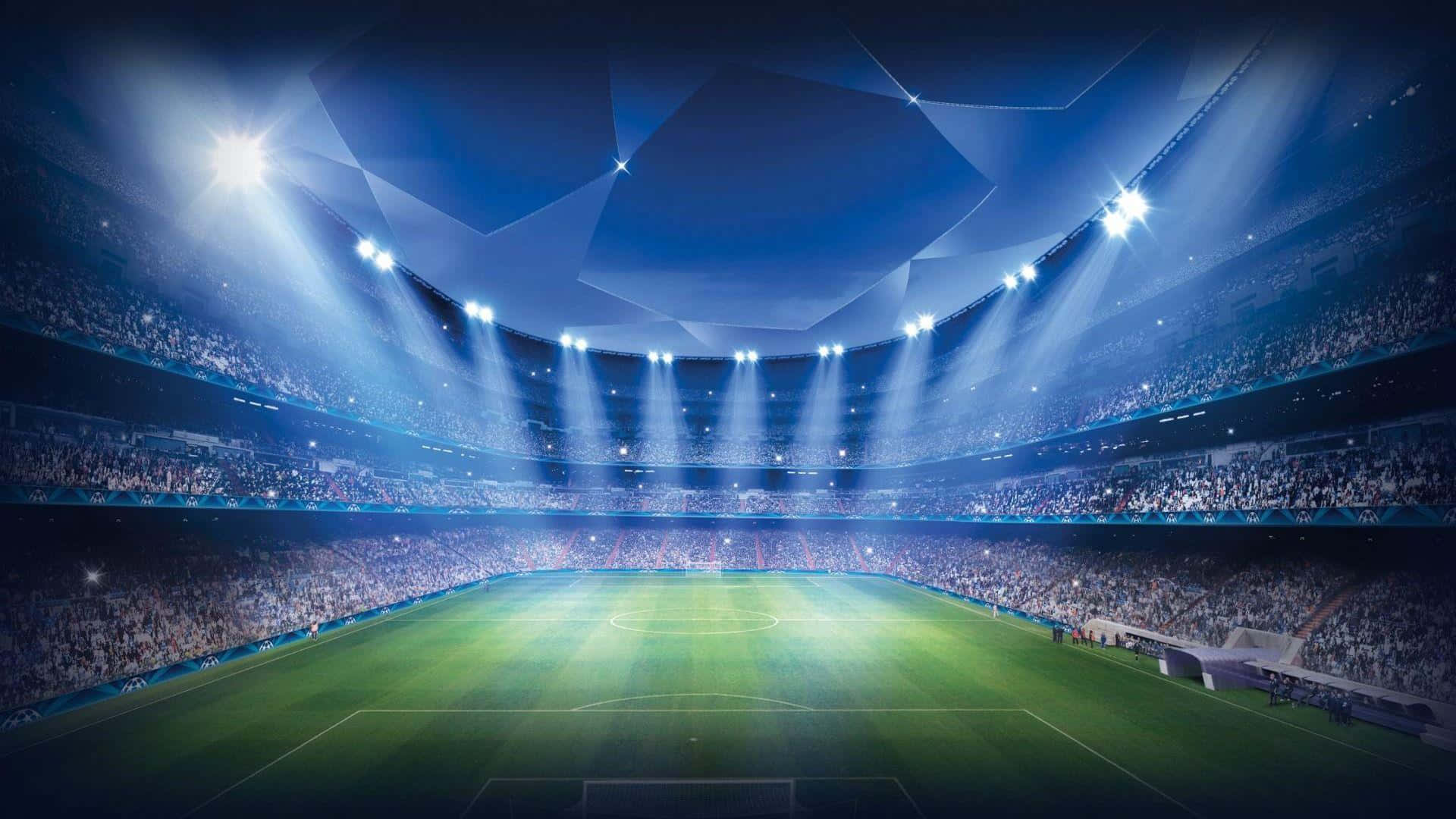 Super Cool Uefa Champions League Digital Art Background