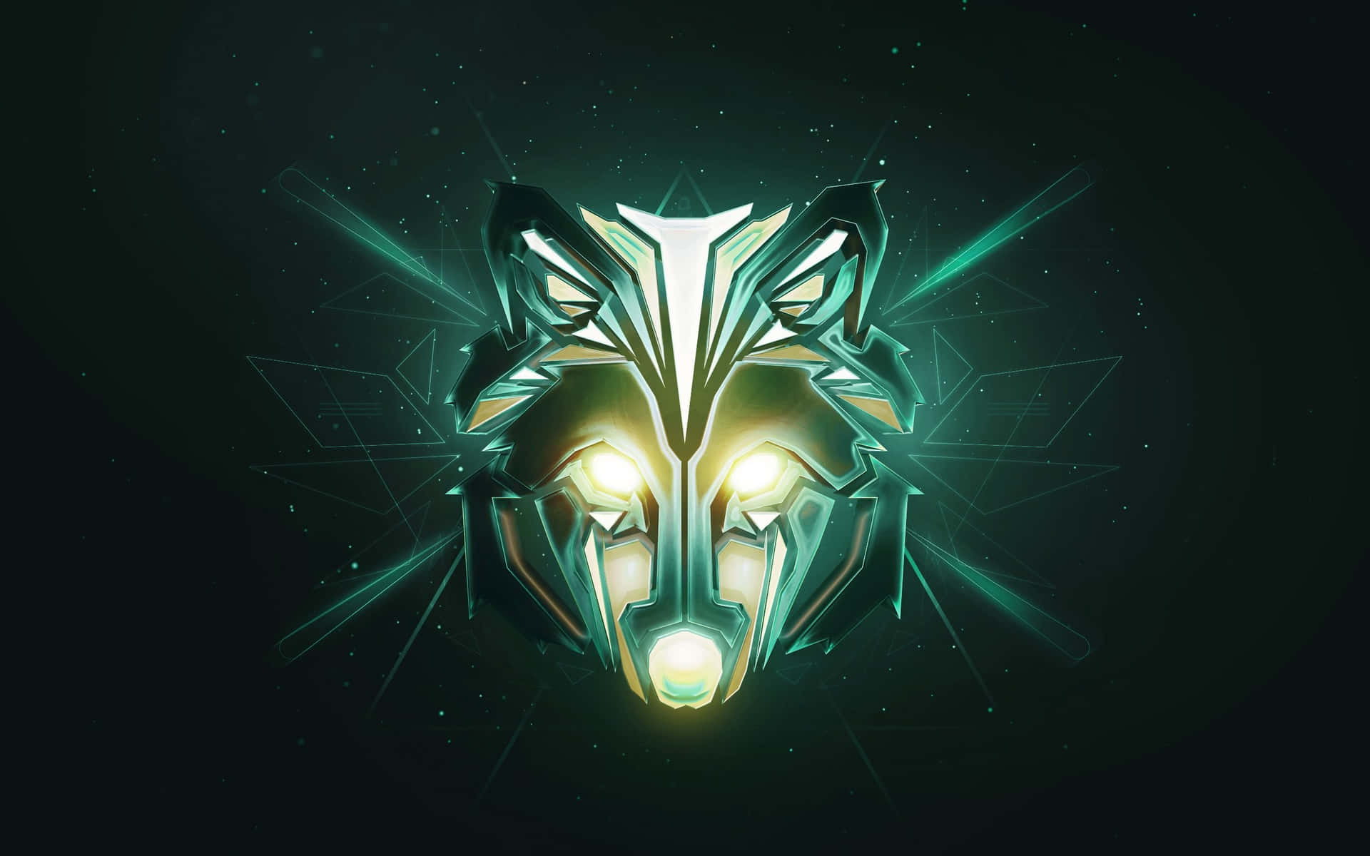 Super Cool Wolf Modern Design Background