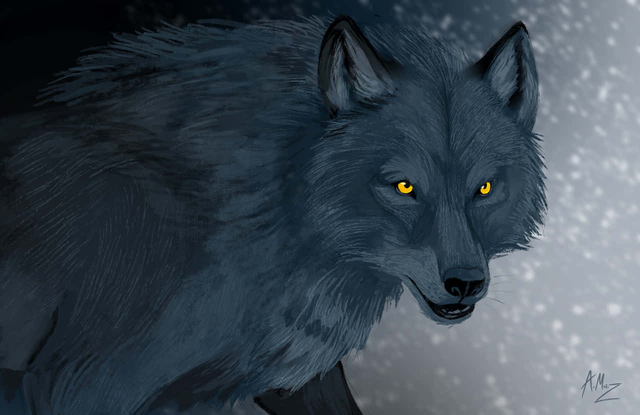 Super Cool Wolf With Fierce Eyes