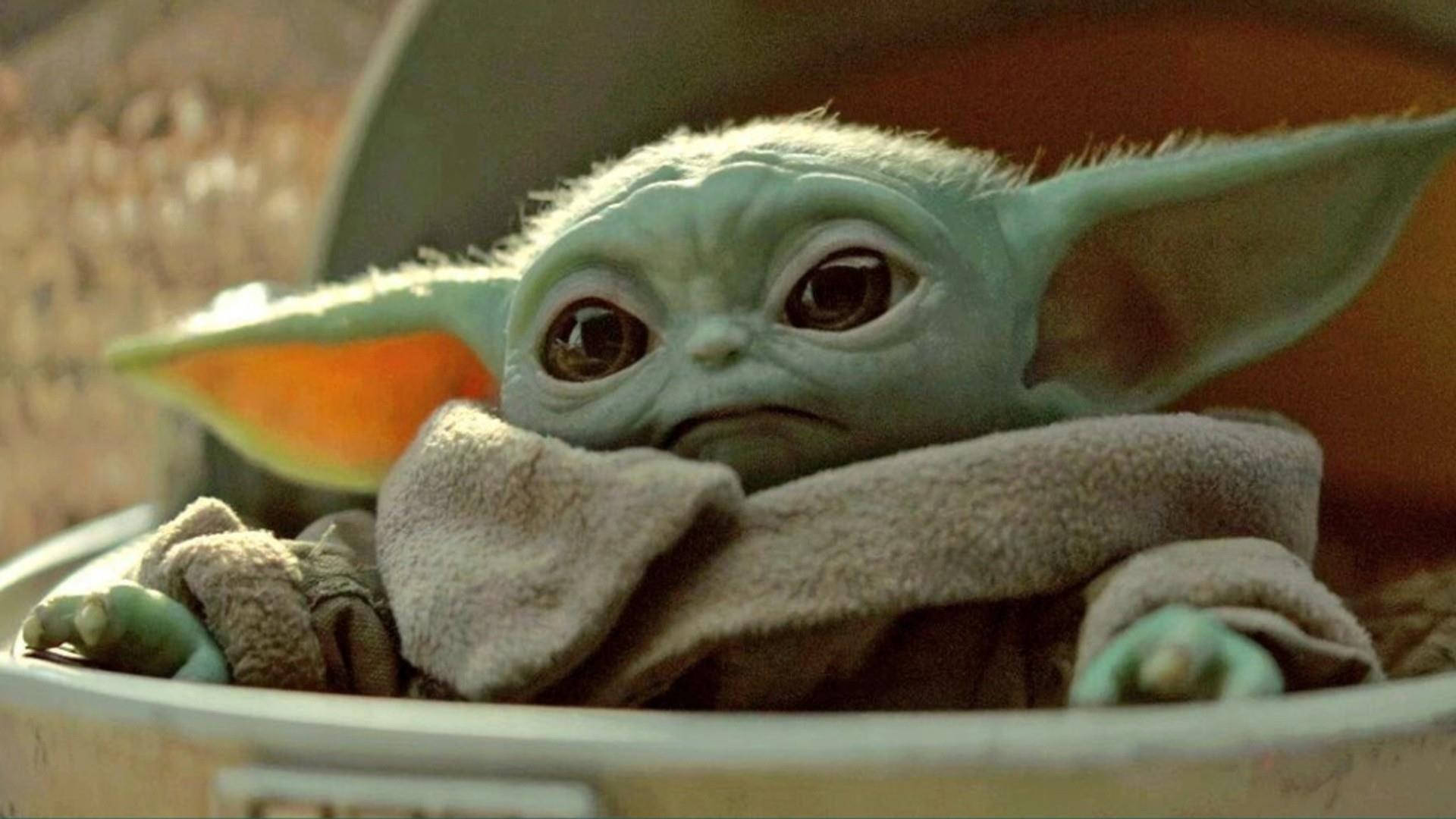 Super Cute Baby Yoda Background