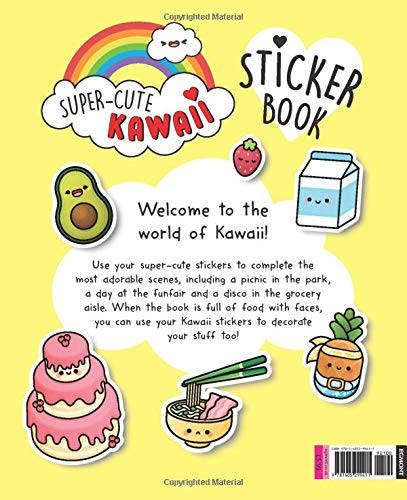 Super Cute Kawaii Sticker Book Background