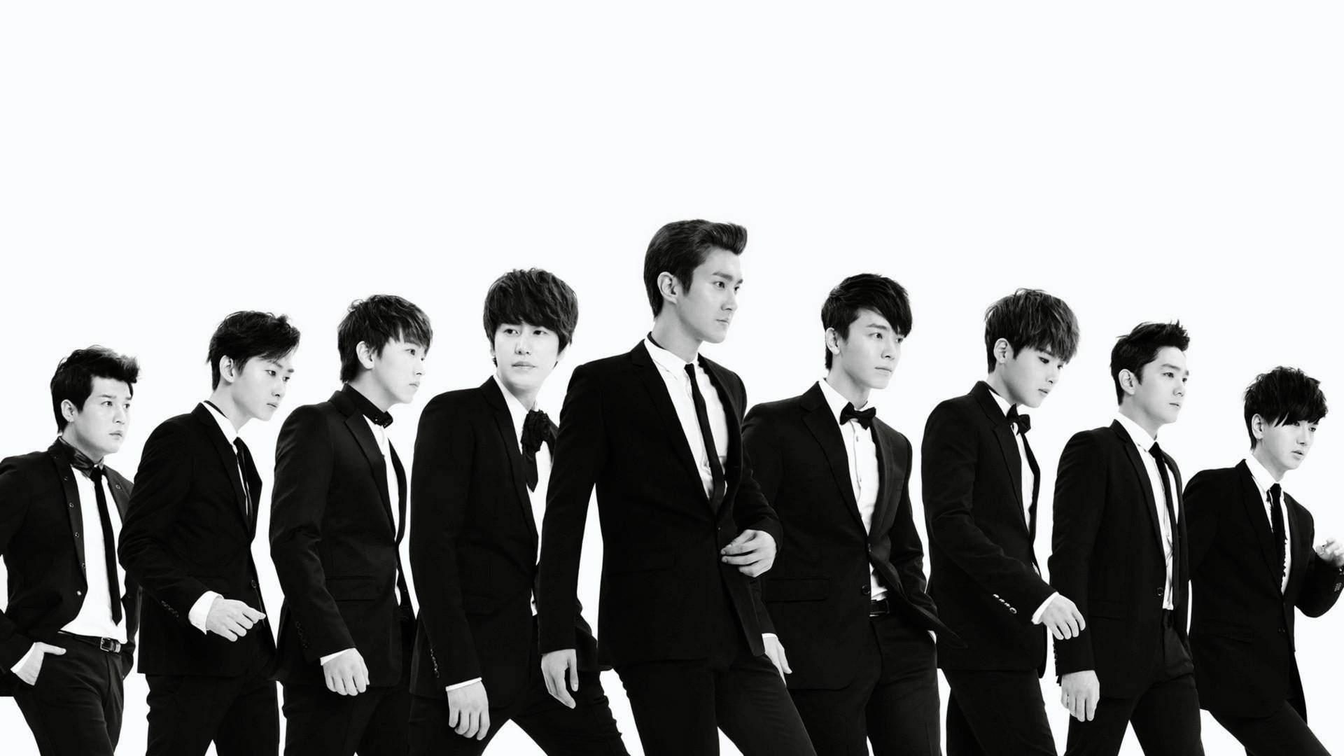 Super Junior Black And White Background
