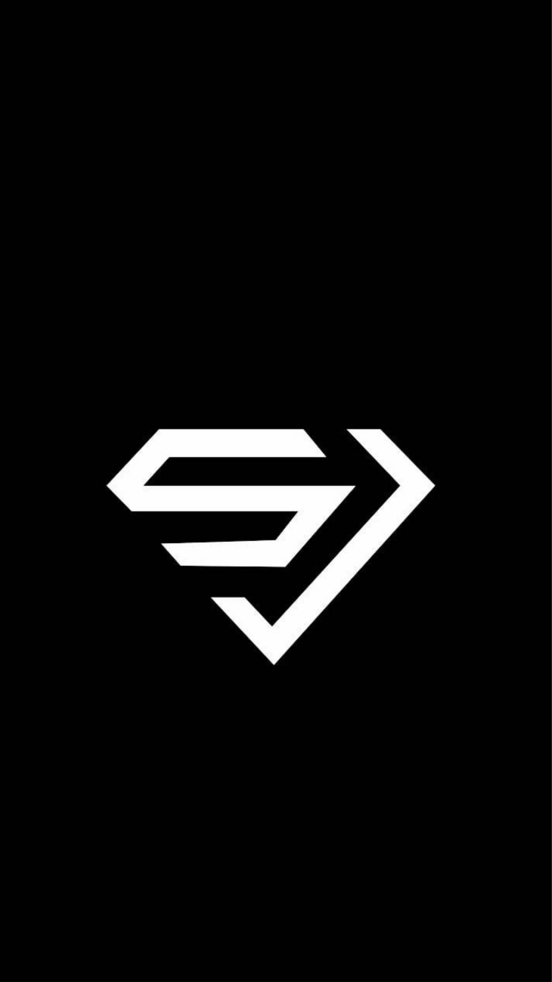 Super Junior Black & White Logo Background