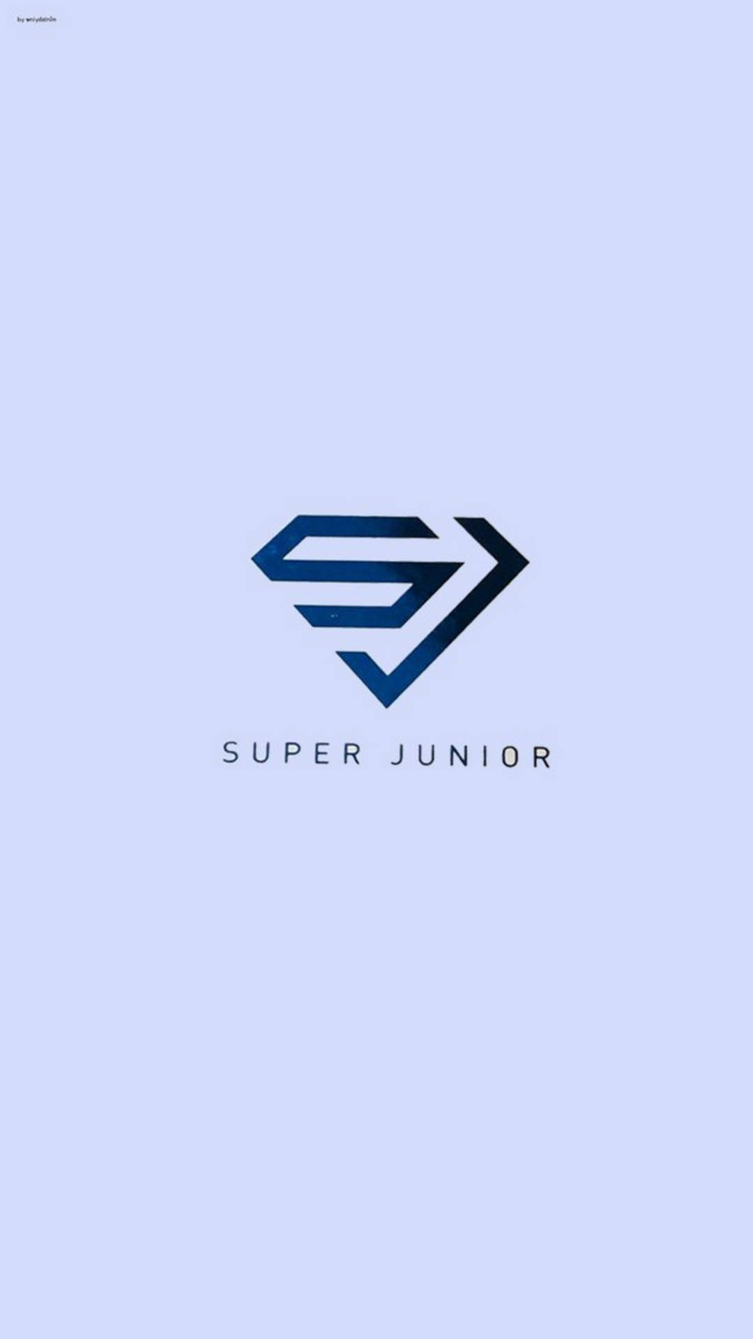 Super Junior Blue Logo Background